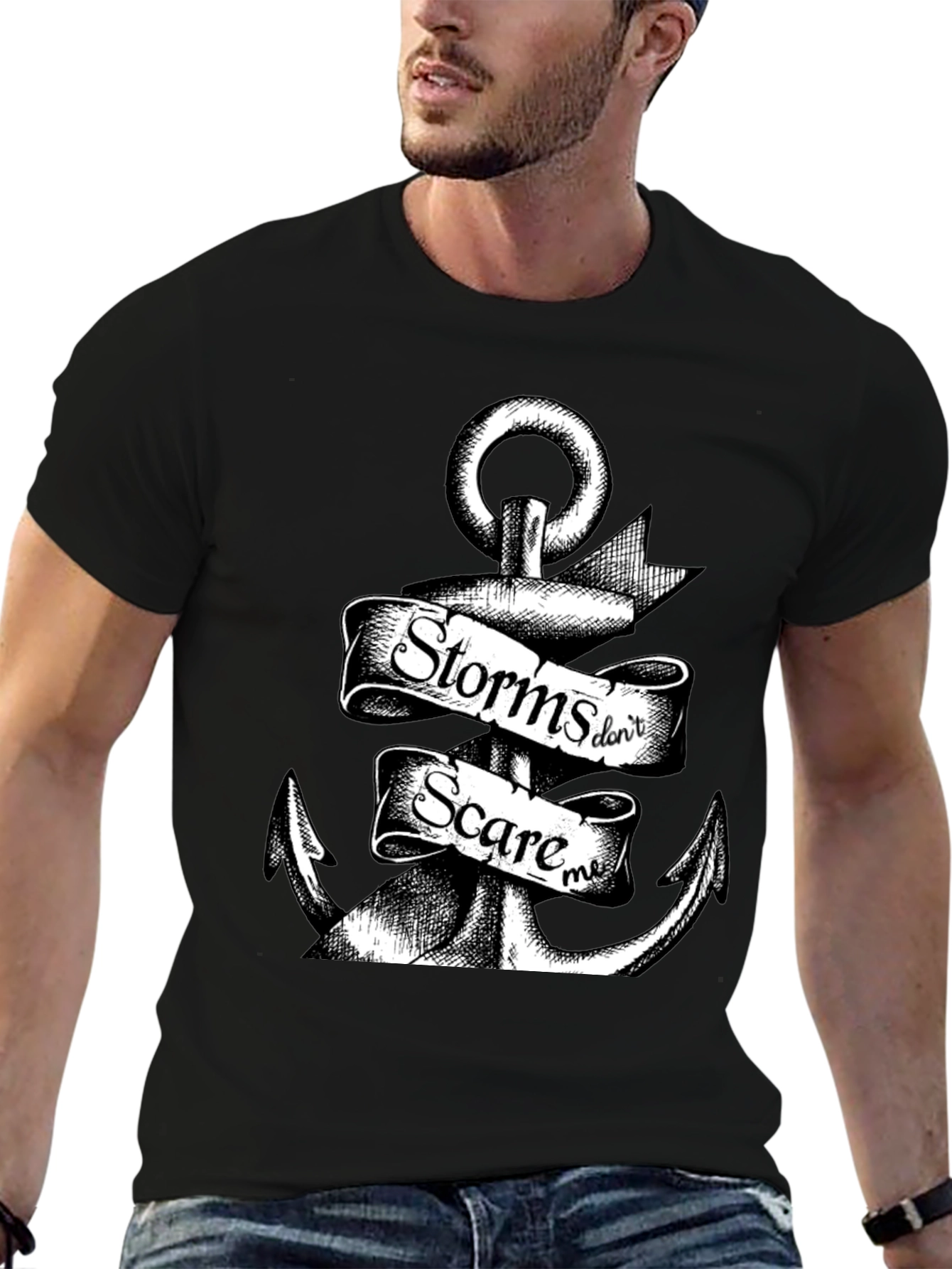 Storms Dont Scare Me Anchor Graphic Tee