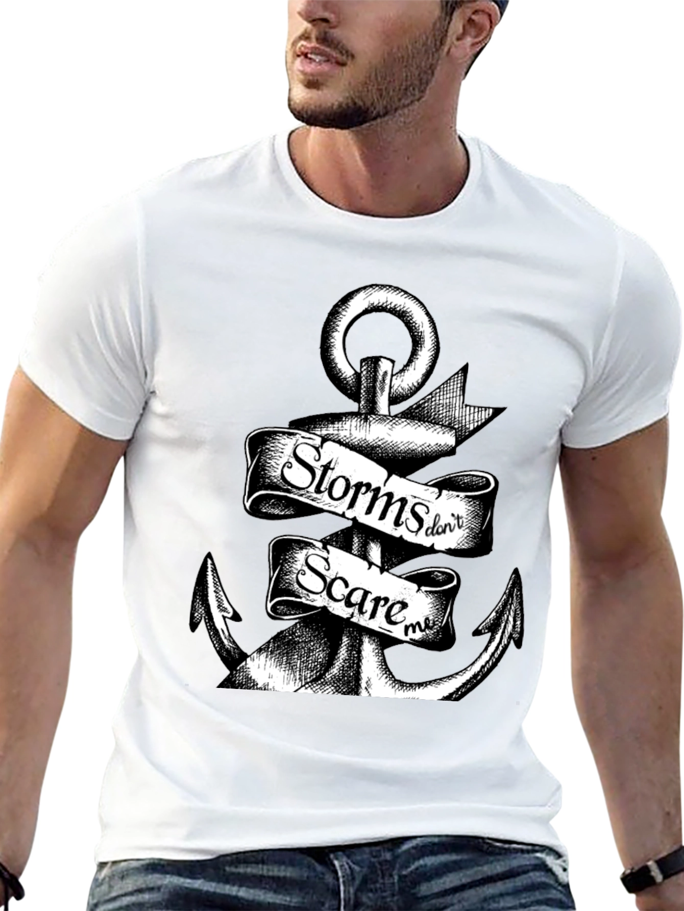 Storms Dont Scare Me Anchor Graphic Tee