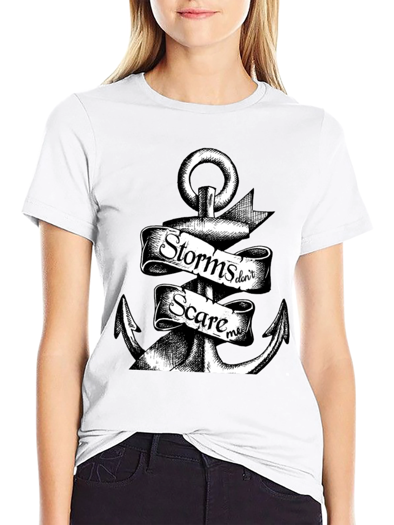 Storms Dont Scare Me Anchor Graphic Tee