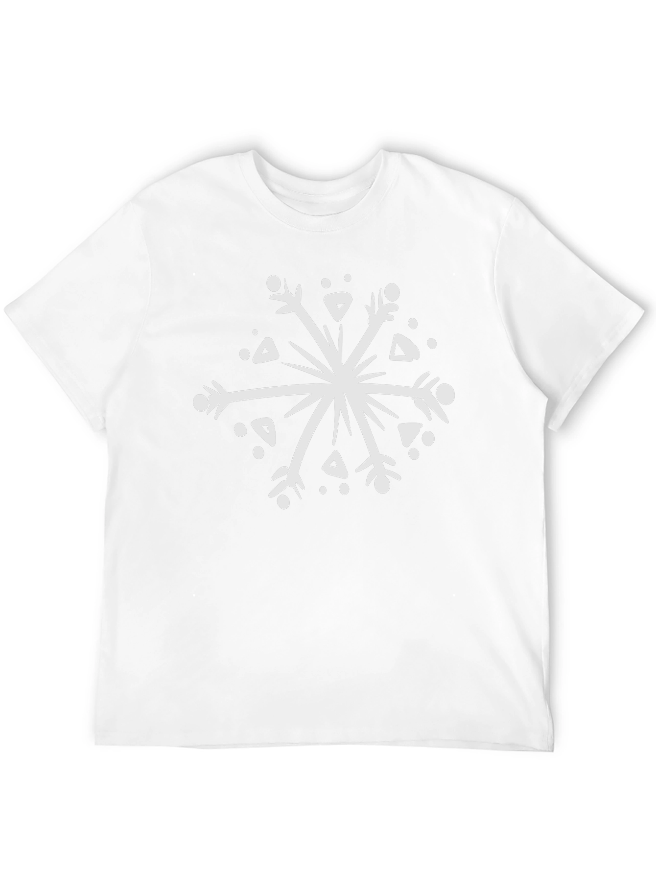 Black Snowflake Graphic Tee - Stylish Winter Wear