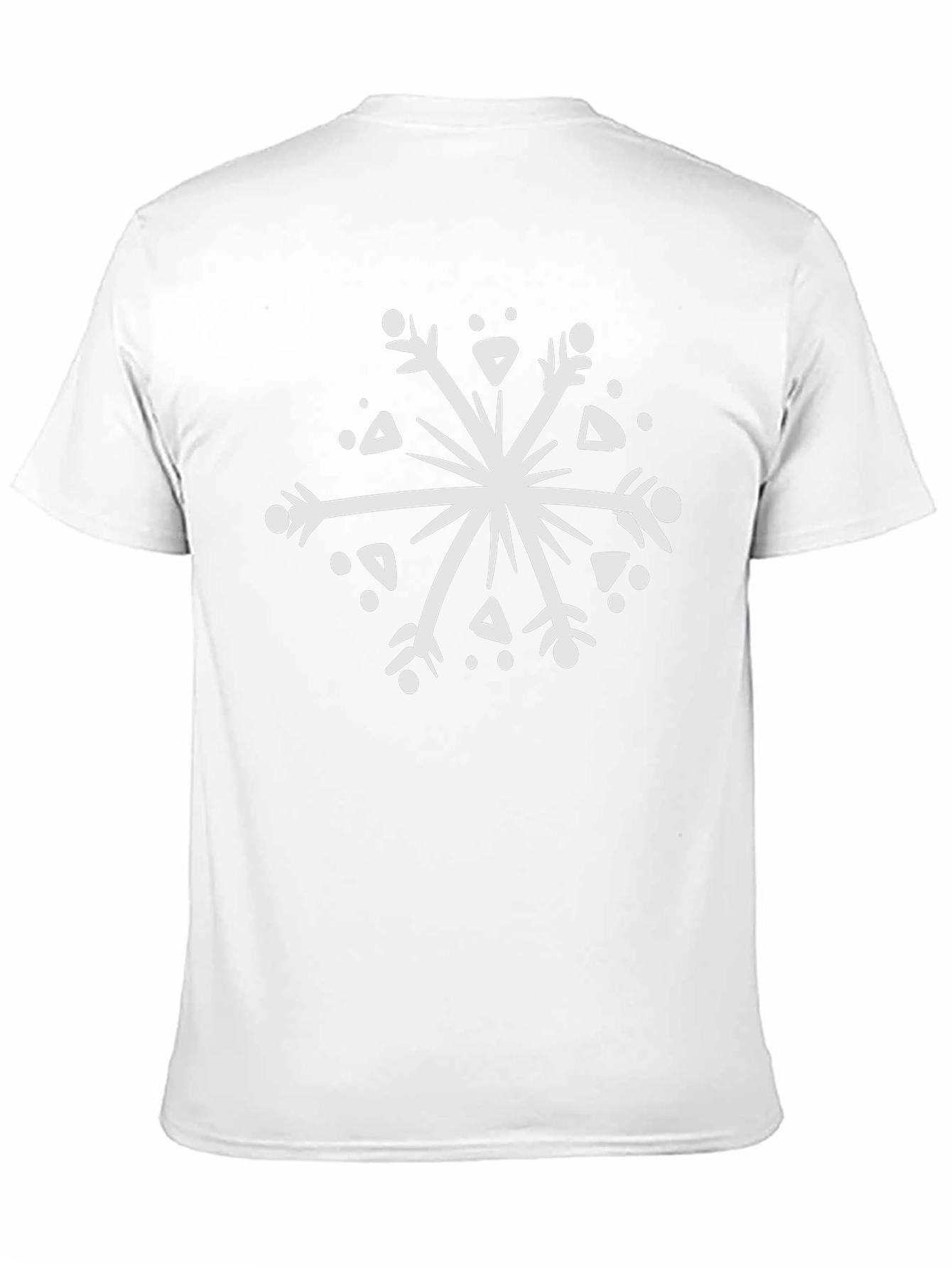 Black Snowflake Graphic Tee - Stylish Winter Wear