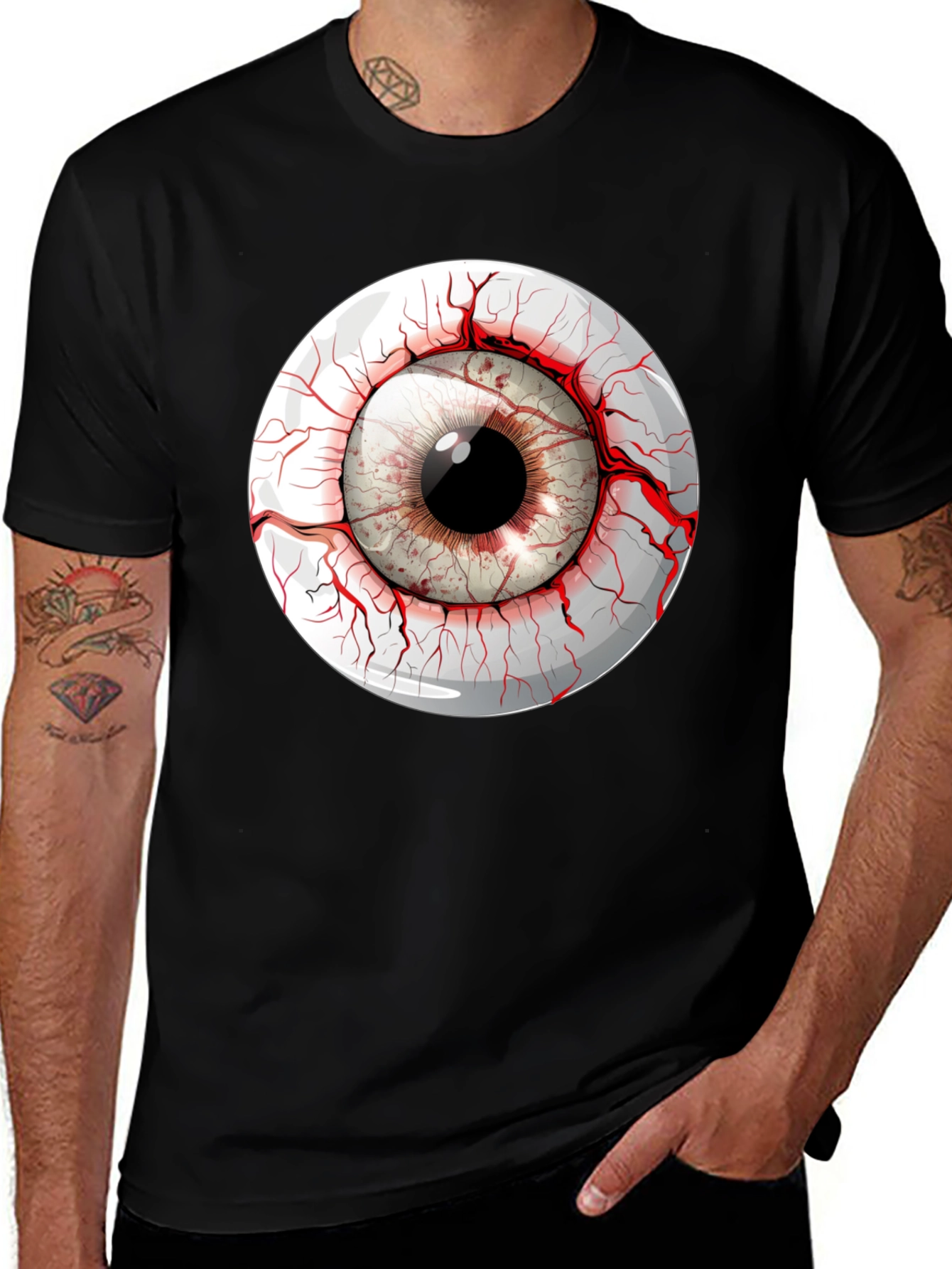 Eye See You Graphic Tee - Mens Black T-Shirt