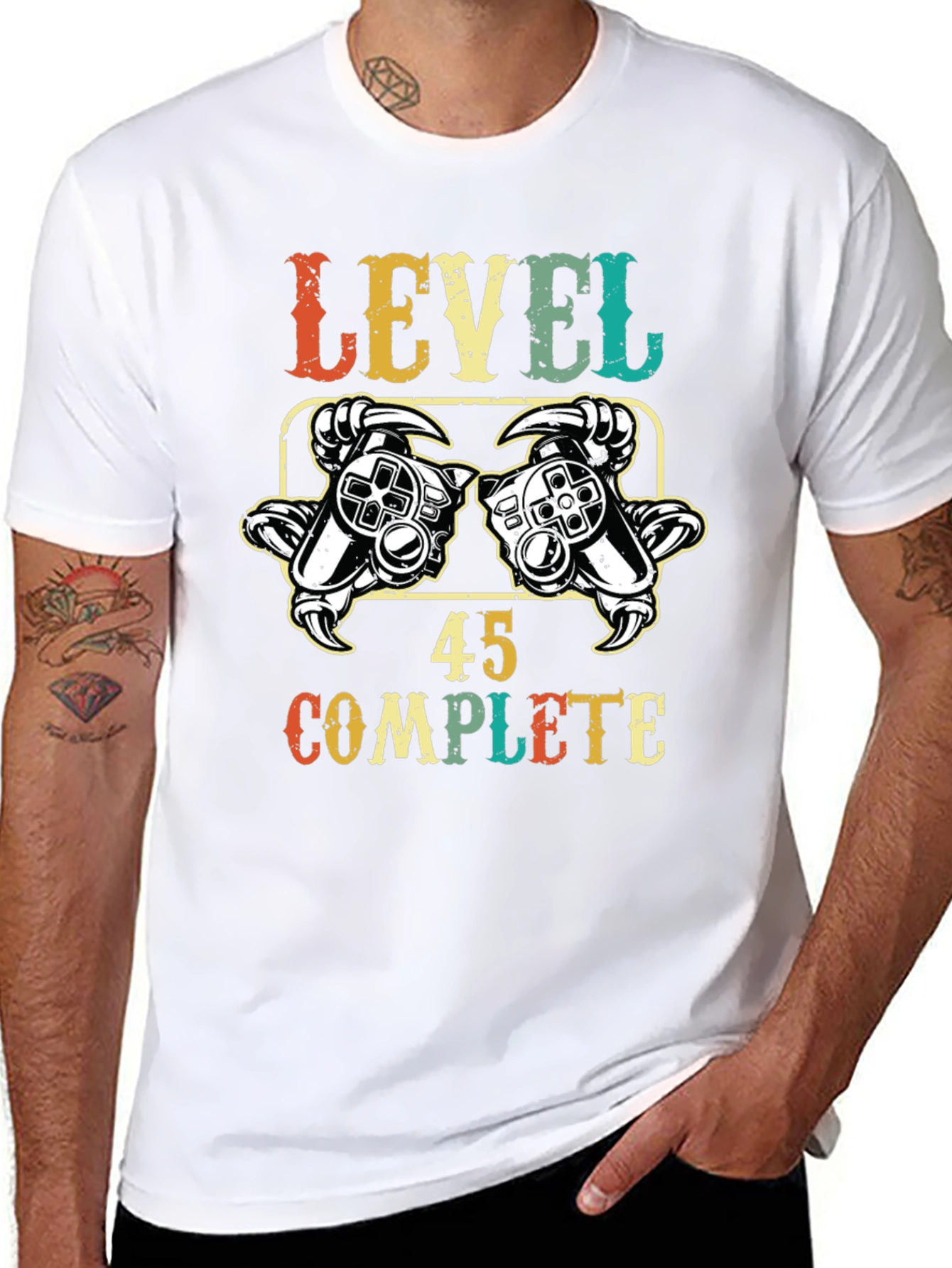 Level 45 Complete Gamer T-Shirt - Birthday Gift