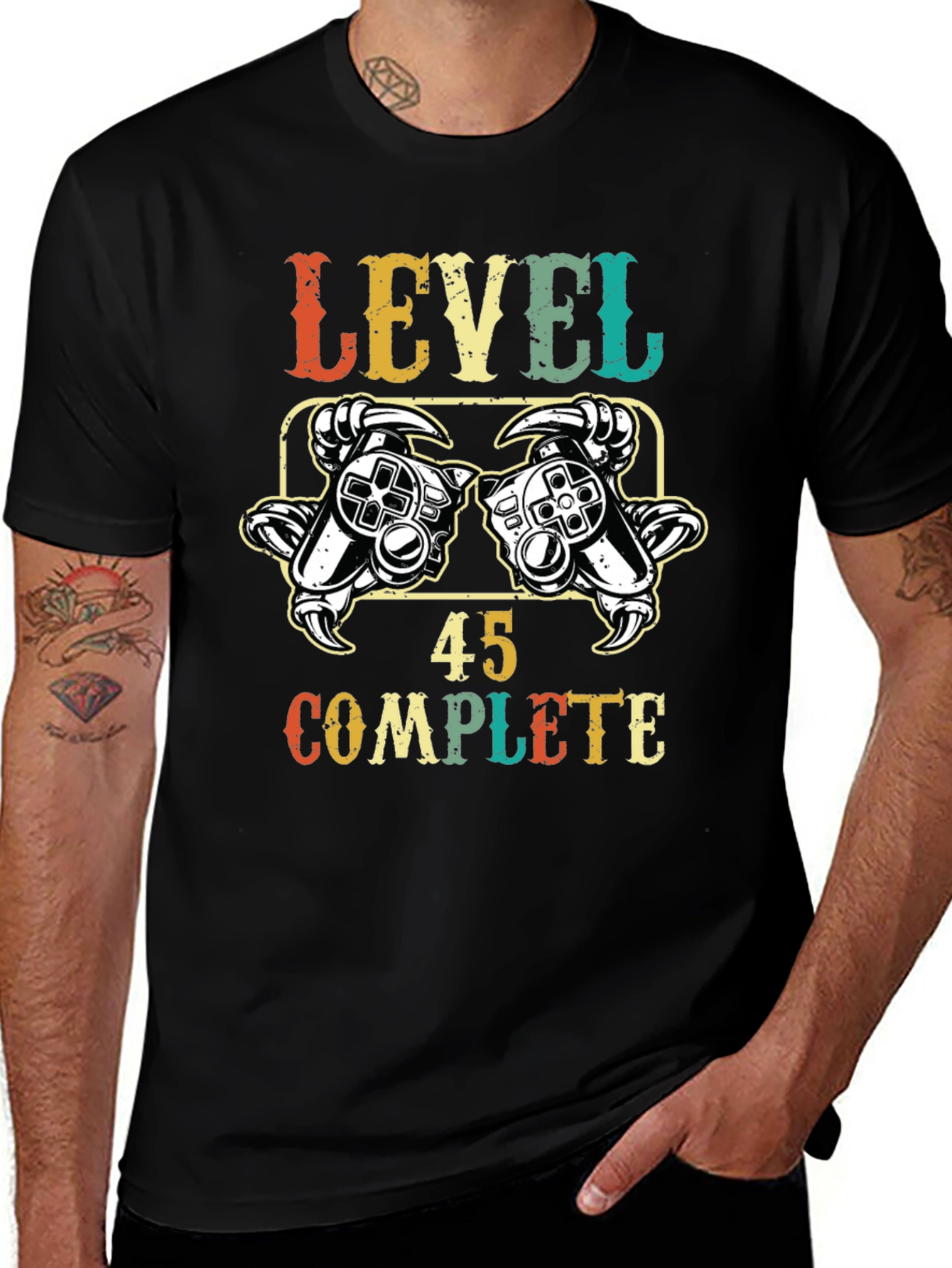 Level 45 Complete Gamer T-Shirt - Birthday Gift