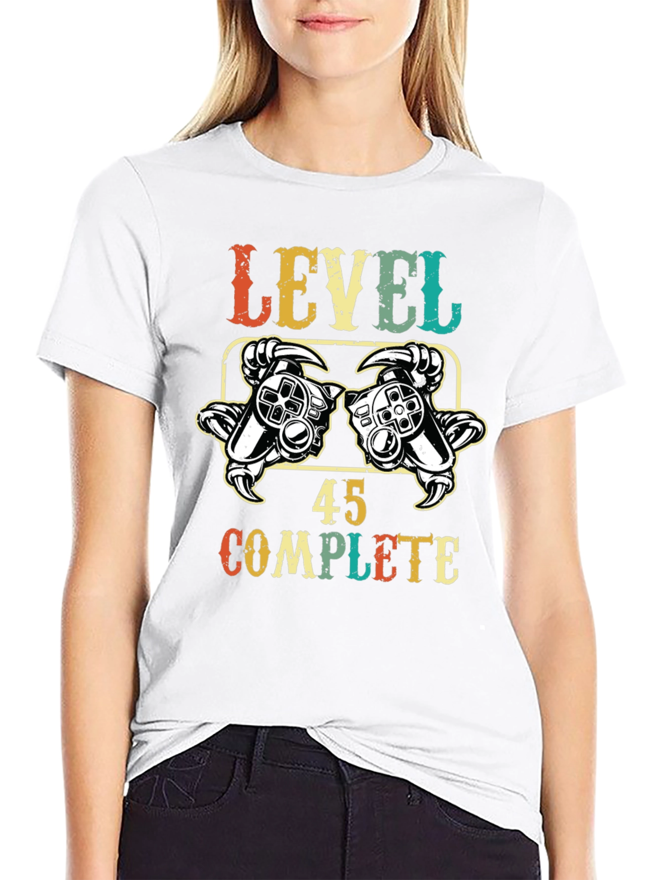 Level 45 Complete Gamer T-Shirt - Birthday Gift