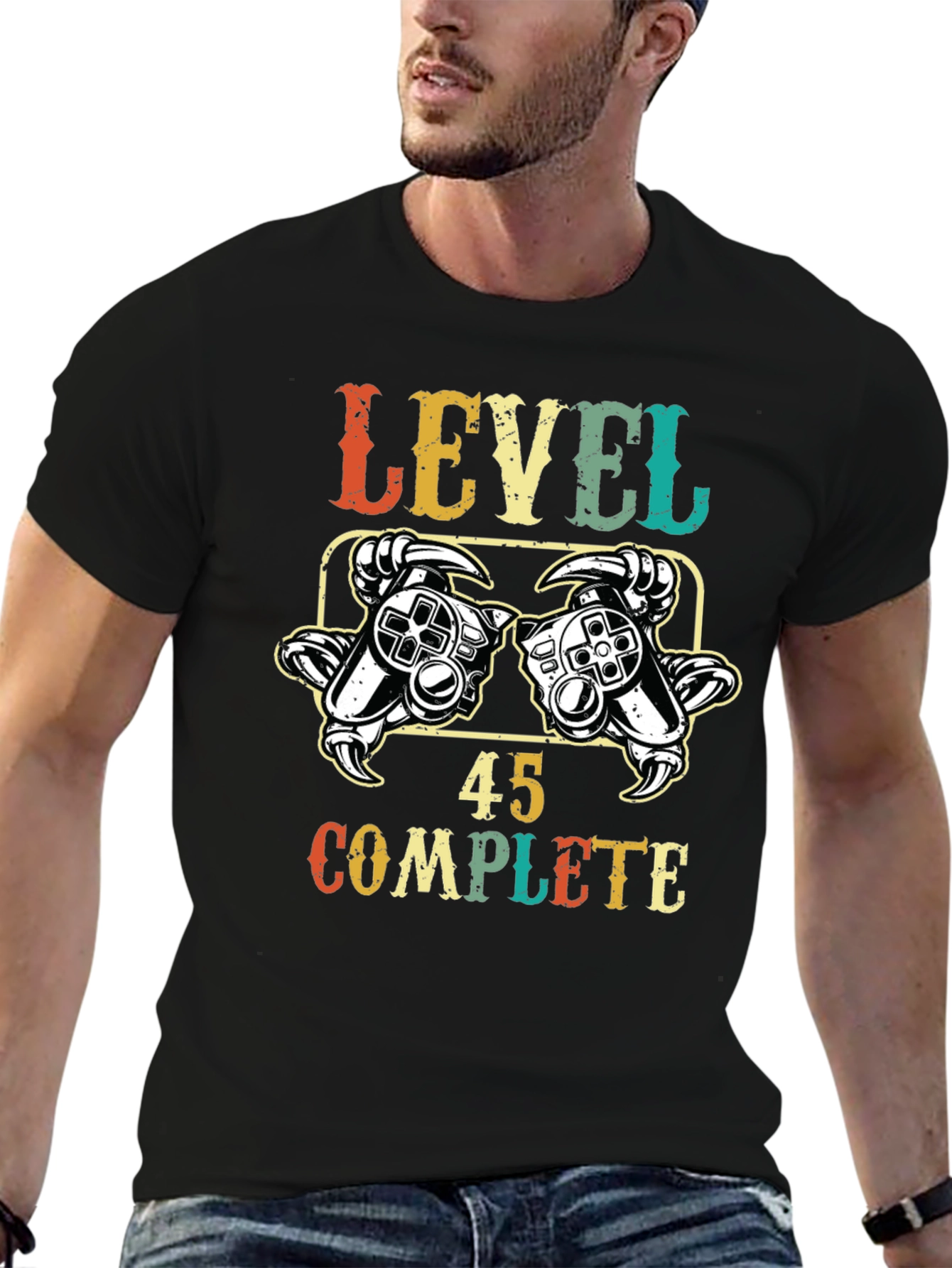 Level 45 Complete Gamer T-Shirt - Birthday Gift