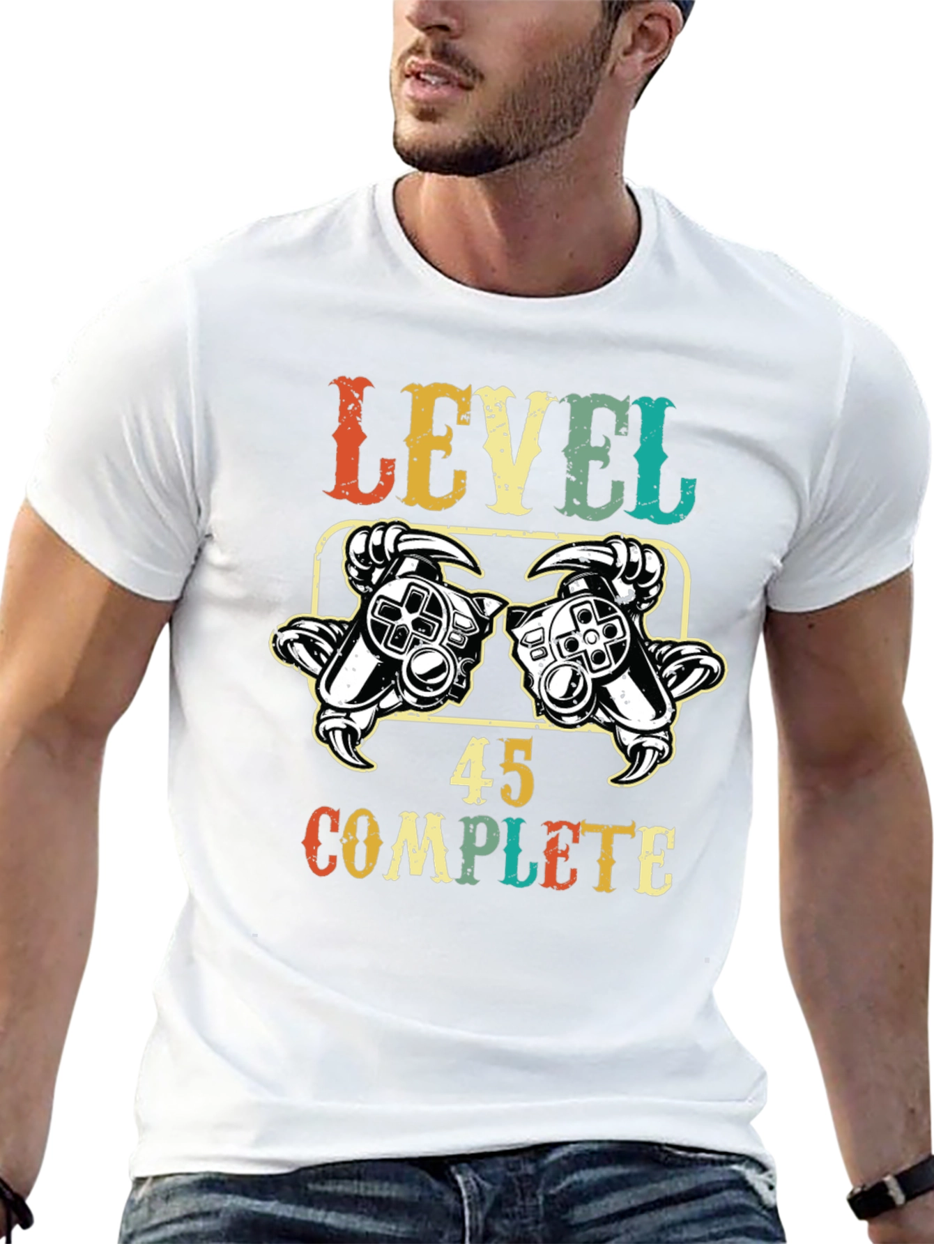 Level 45 Complete Gamer T-Shirt - Birthday Gift