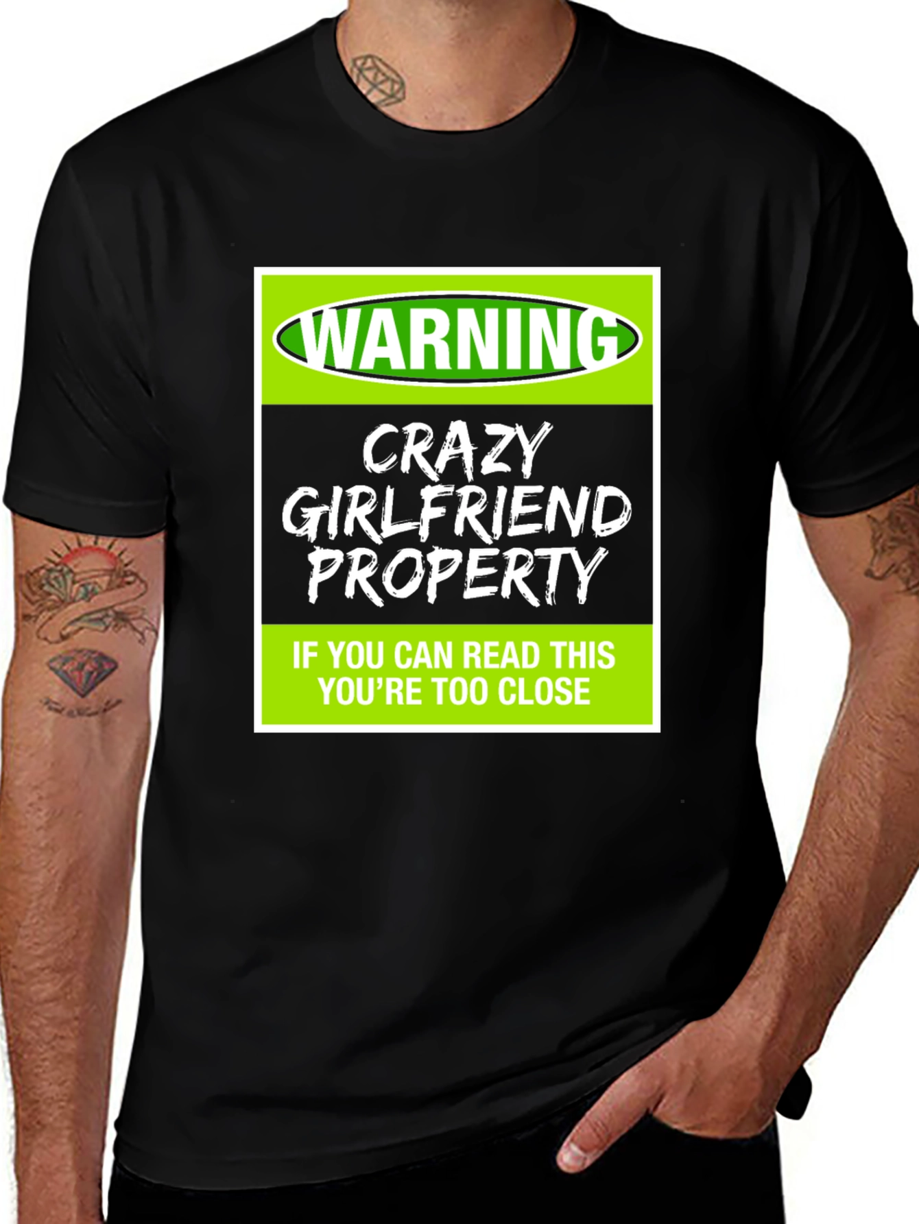 Warning Crazy Girlfriend Property T-Shirt