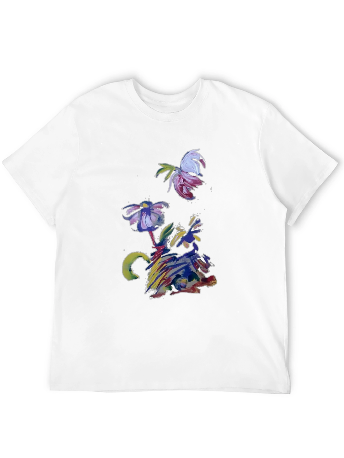 Abstract Floral T-Shirt - Artistic Impression