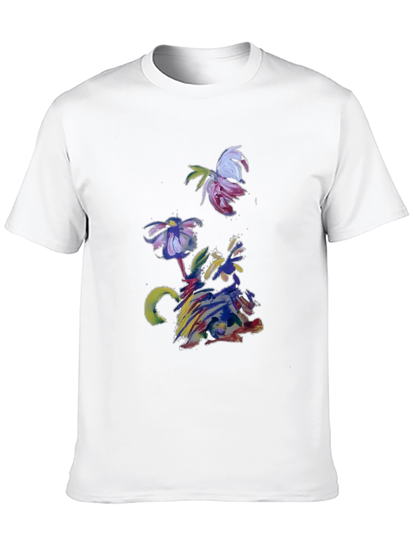 Abstract Floral T-Shirt - Artistic Impression