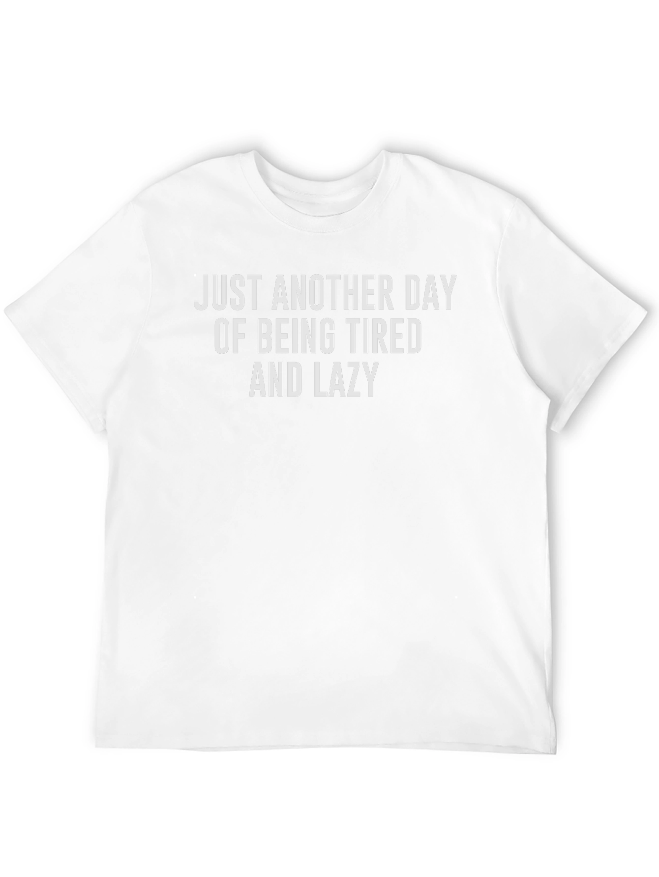 Funny Tired and Lazy Black T-Shirt