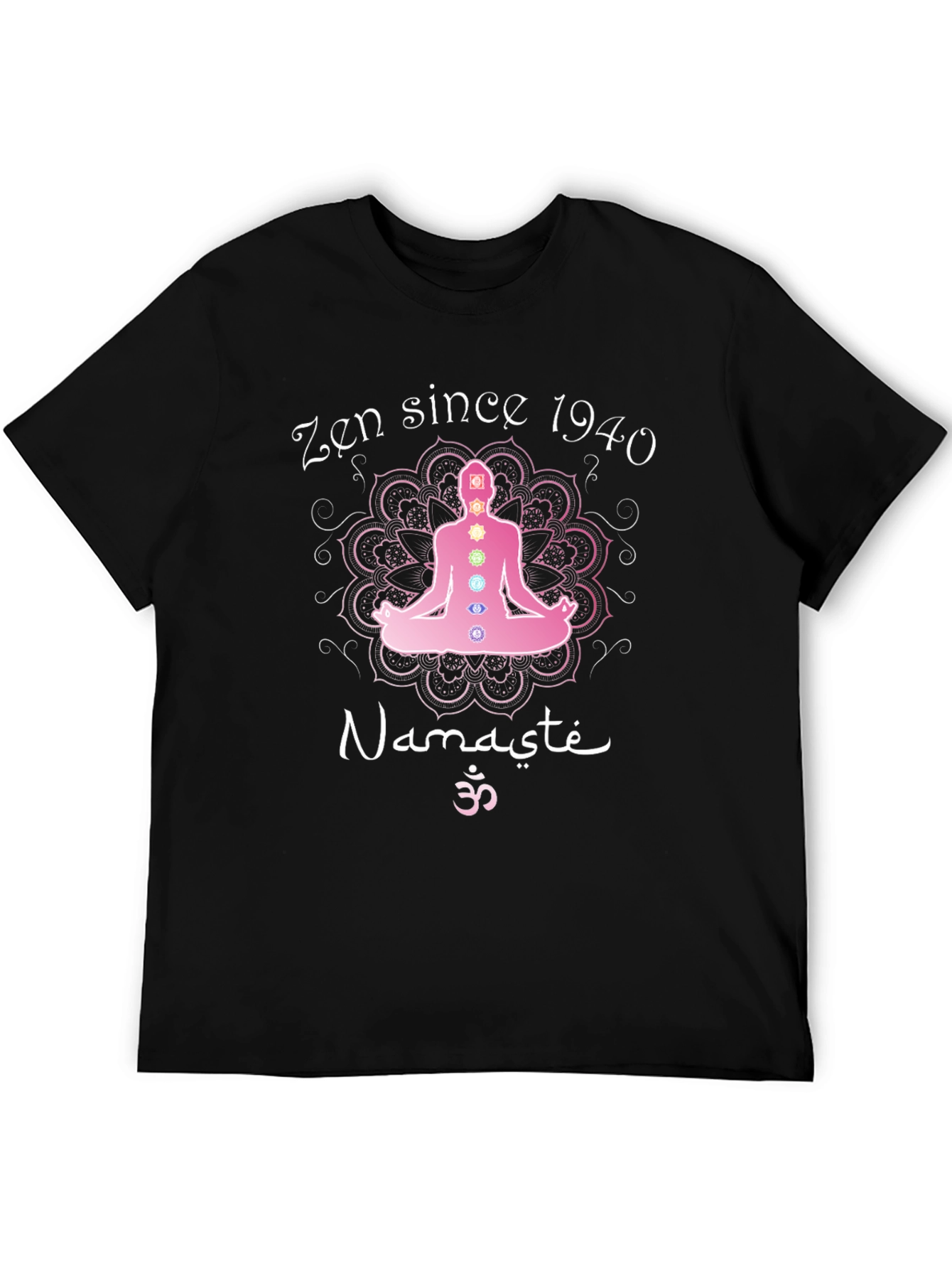Zen Since 1940 Yoga Chakra T-Shirt Namaste Meditation