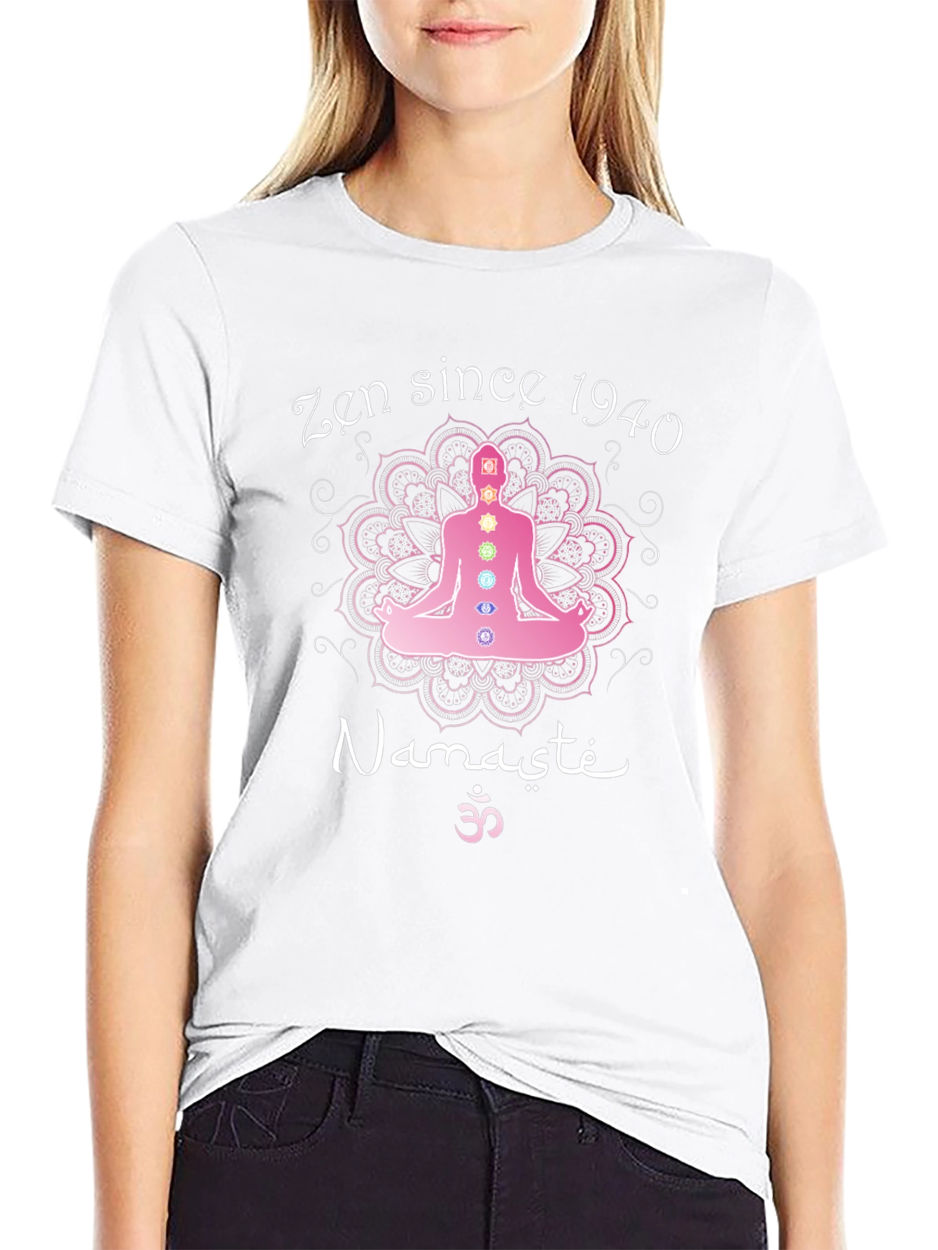 Zen Since 1940 Yoga Chakra T-Shirt Namaste Meditation