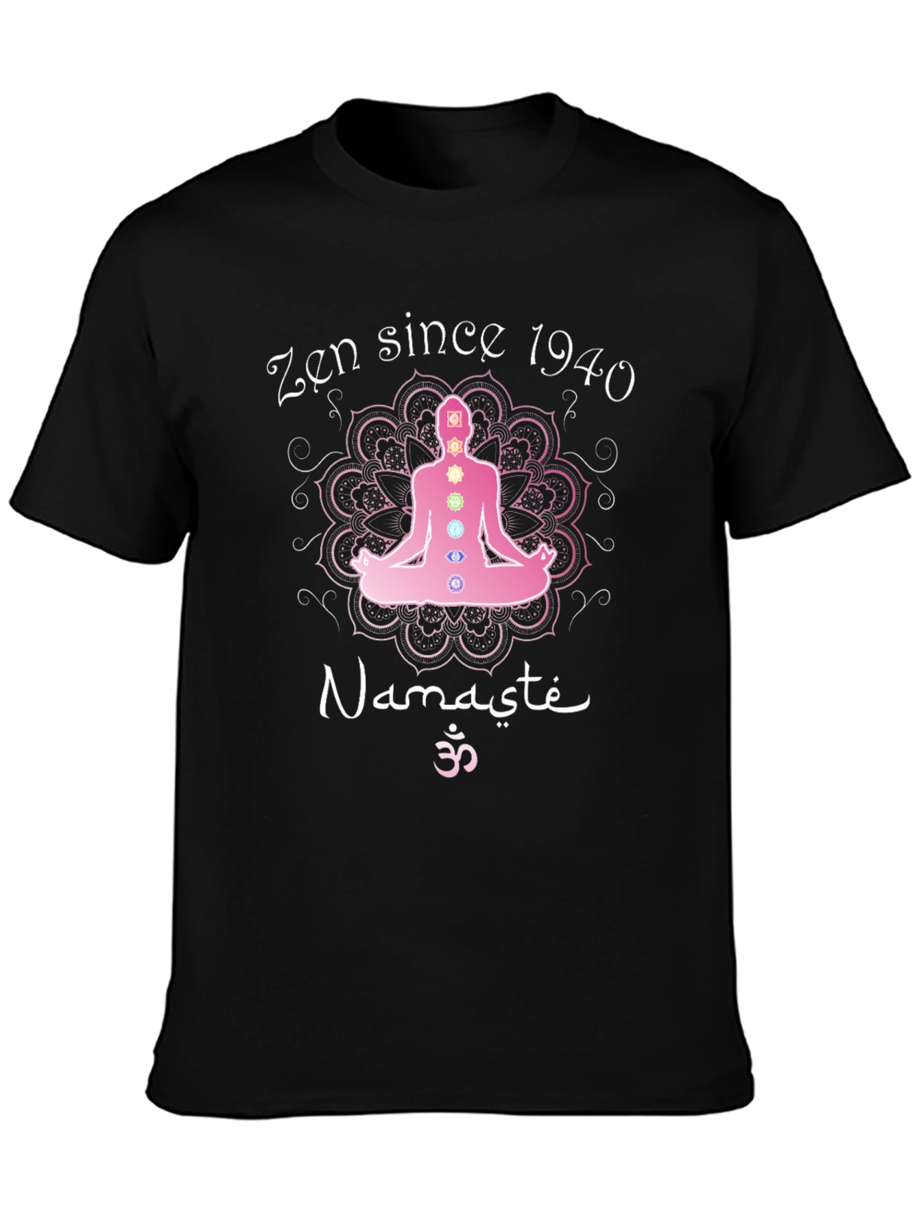 Zen Since 1940 Yoga Chakra T-Shirt Namaste Meditation