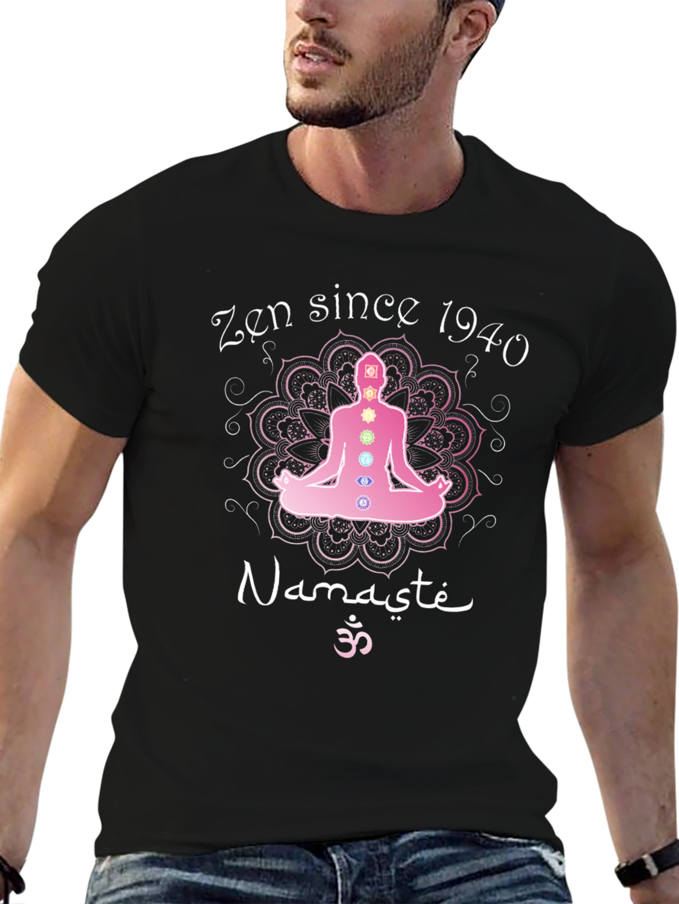 Zen Since 1940 Yoga Chakra T-Shirt Namaste Meditation