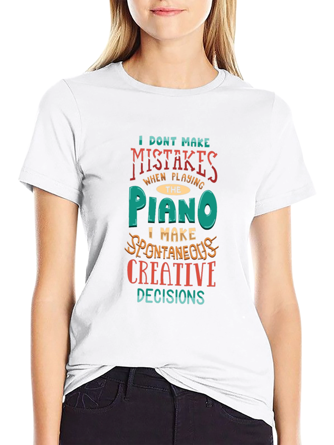 Piano Player Creative Decisions Graphic Tee