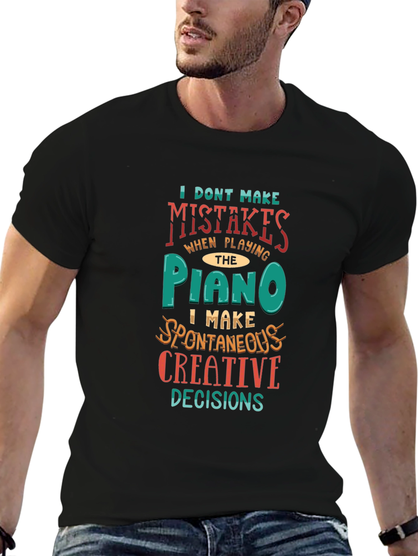 Piano Player Creative Decisions Graphic Tee
