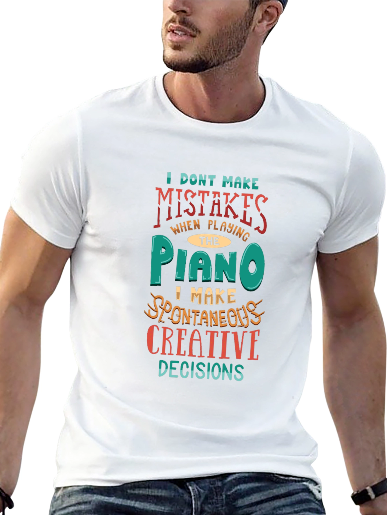 Piano Player Creative Decisions Graphic Tee