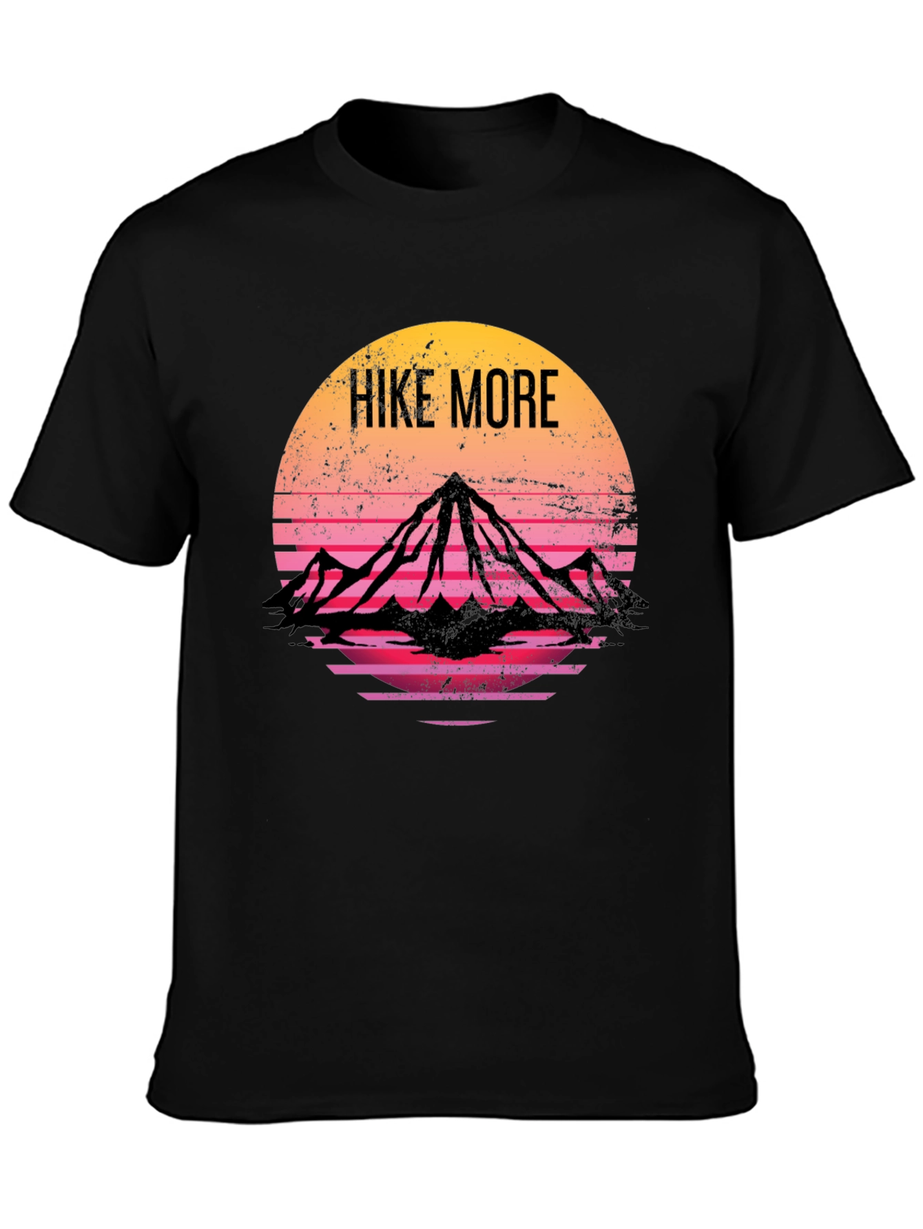 Hike More Retro Mountain T-Shirt