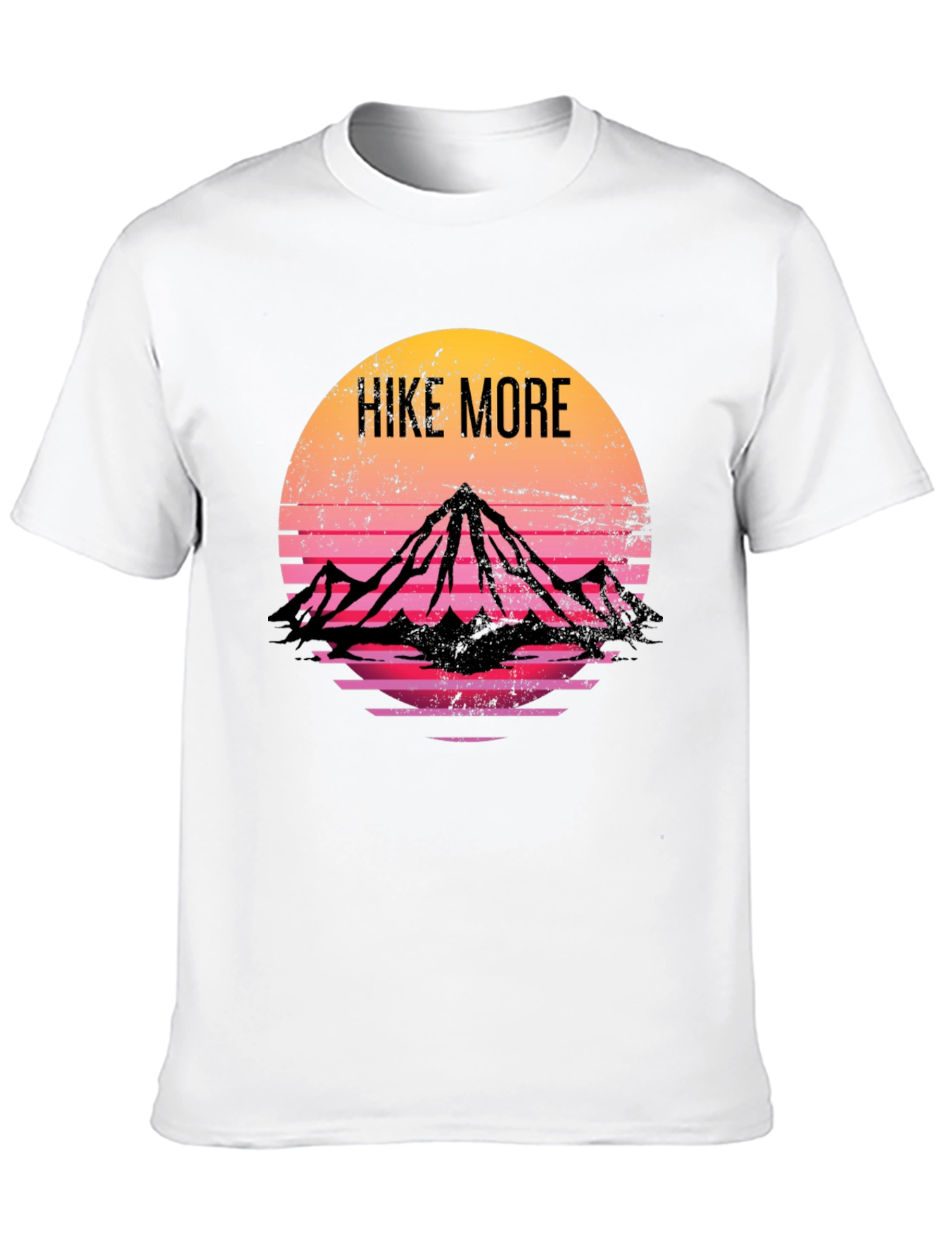 Hike More Retro Mountain T-Shirt
