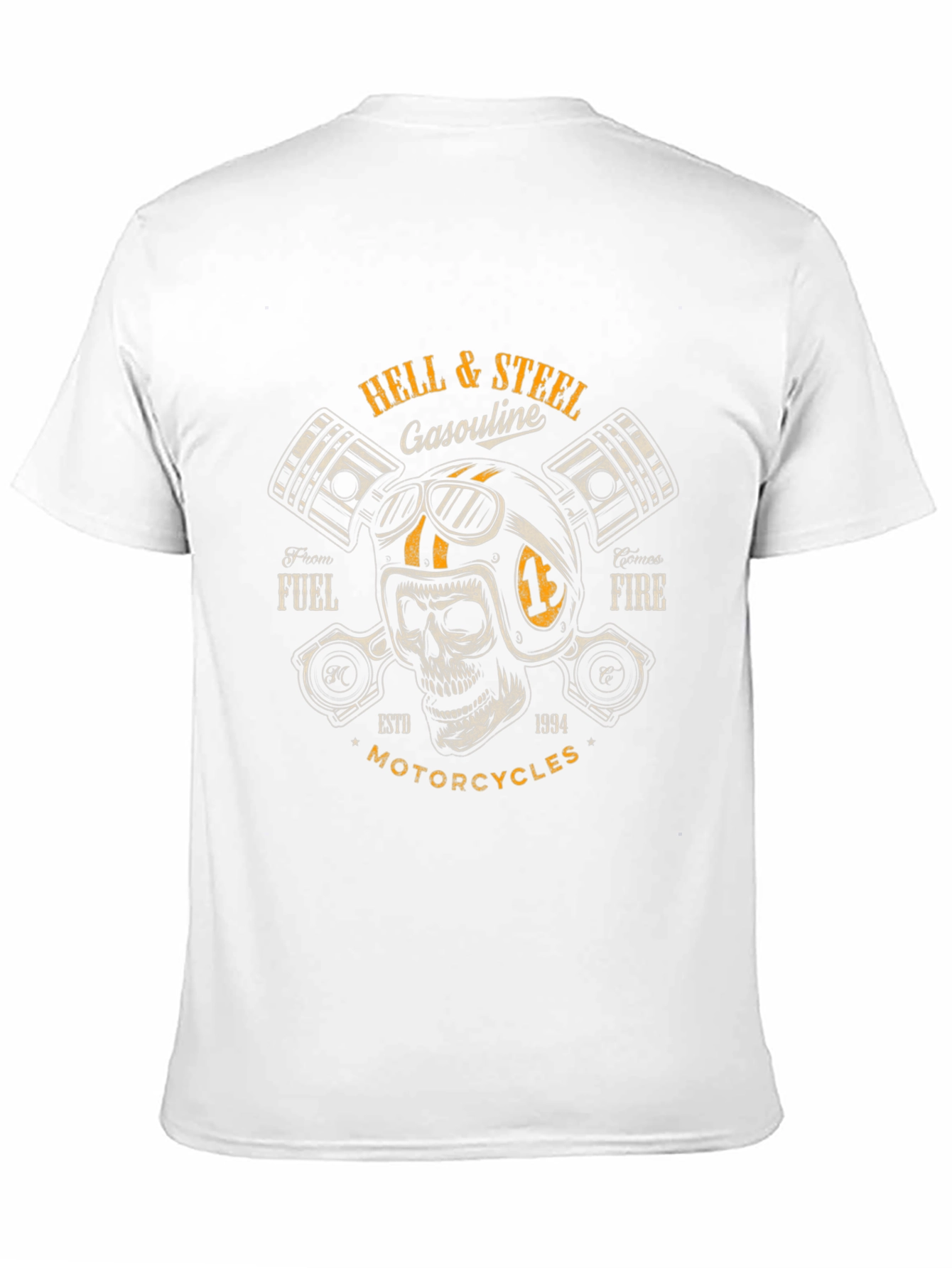 Hell & Steel Motorcycle Graphic T-Shirt
