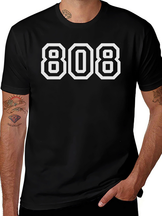 808 Graphic T-Shirt - Classic Number Tee