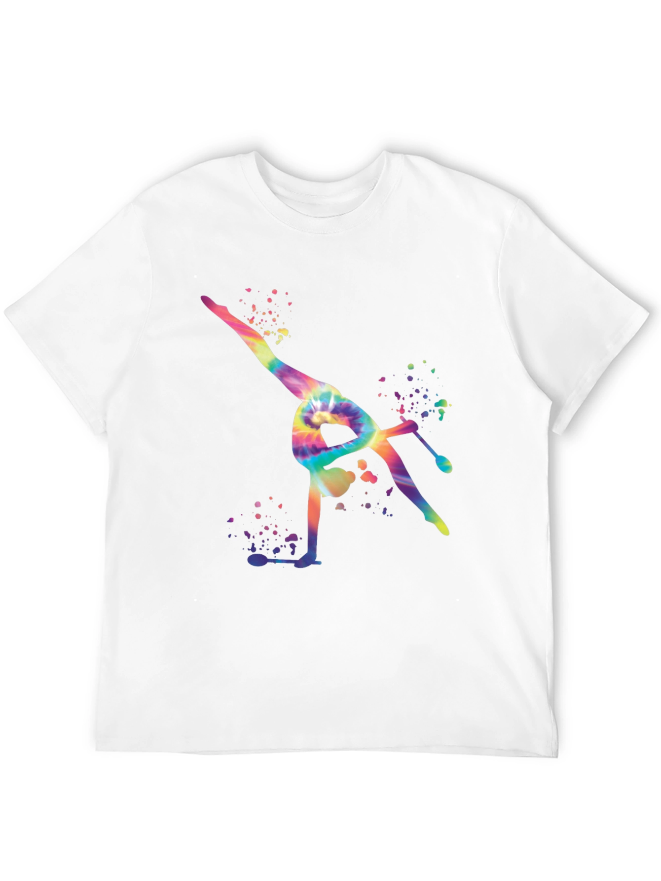 Gymnast Tie-Dye Black T-Shirt