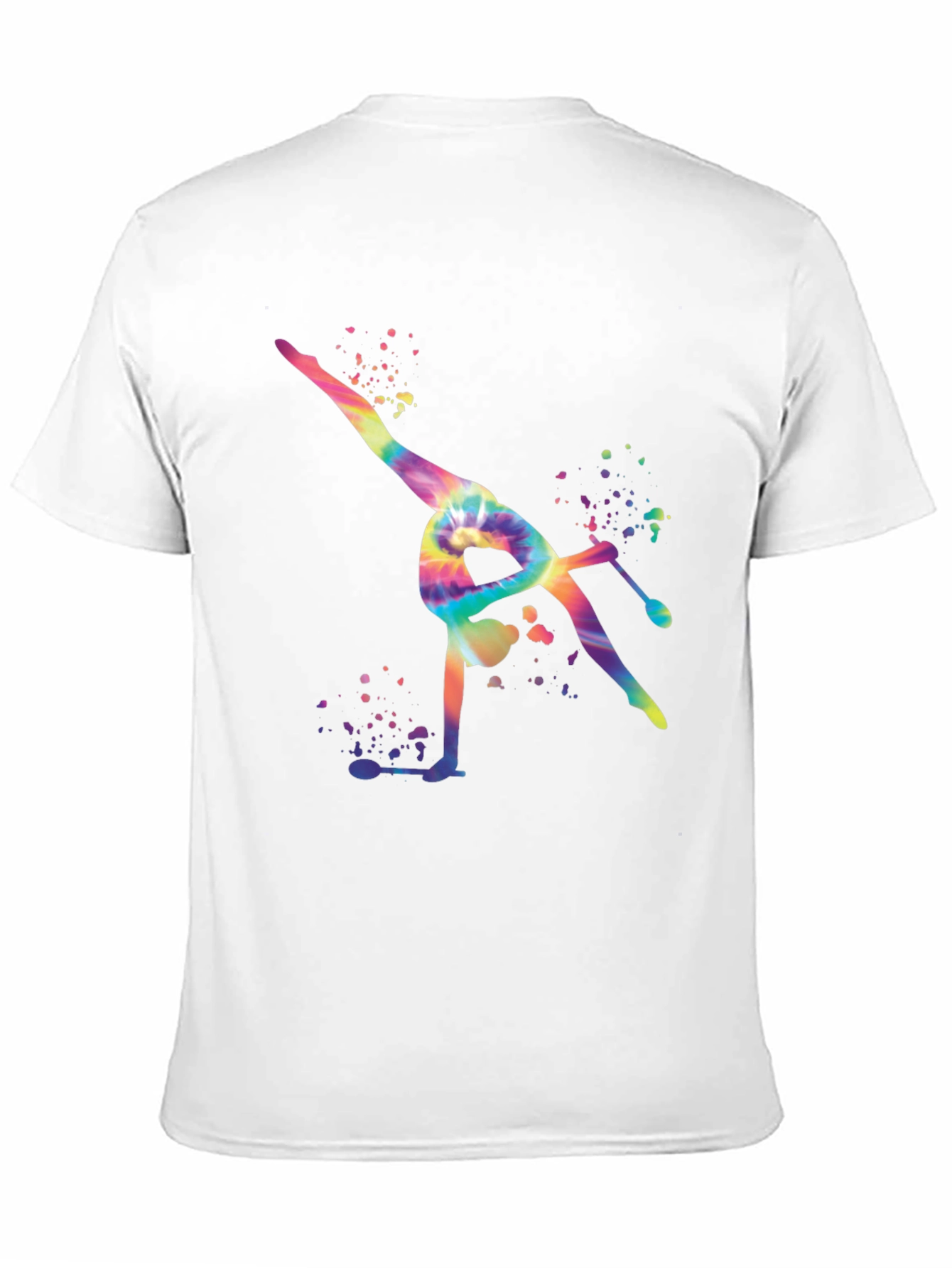 Gymnast Tie-Dye Black T-Shirt