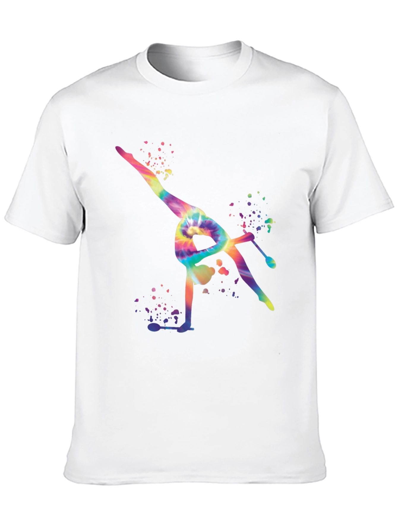 Gymnast Tie-Dye Black T-Shirt