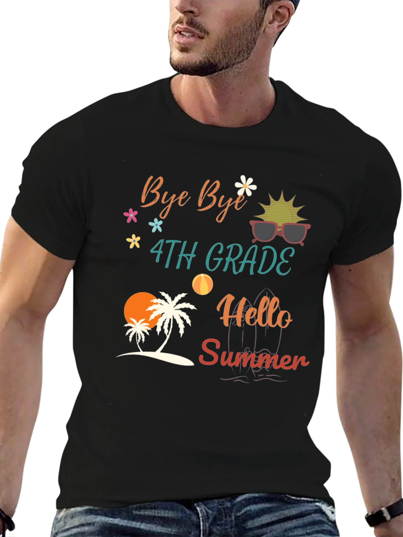 Bye Bye 4th Grade Hello Summer T-Shirt