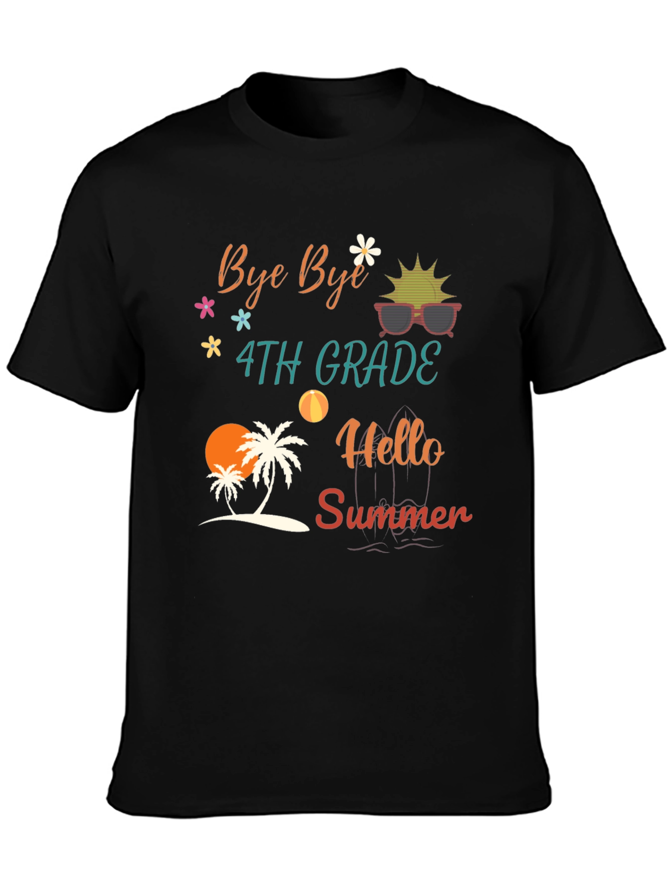 Bye Bye 4th Grade Hello Summer T-Shirt