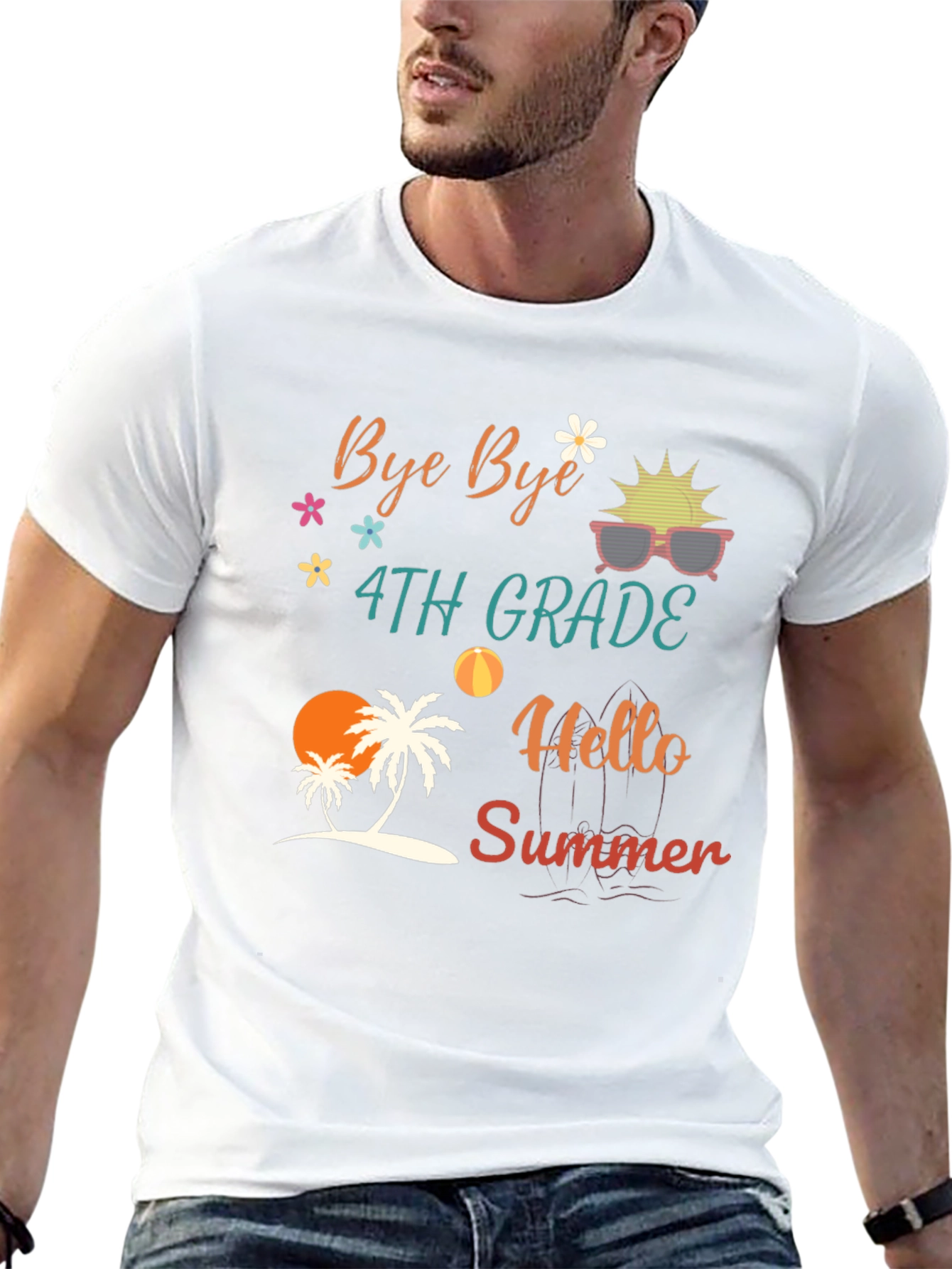 Bye Bye 4th Grade Hello Summer T-Shirt