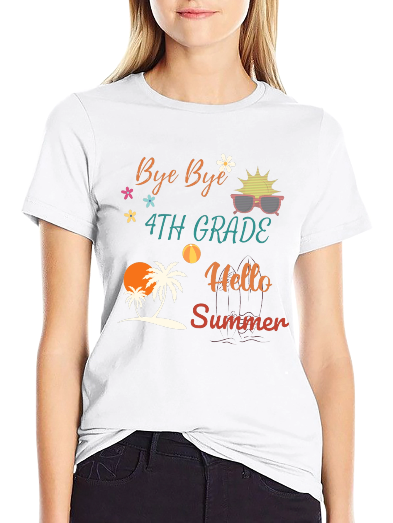 Bye Bye 4th Grade Hello Summer T-Shirt