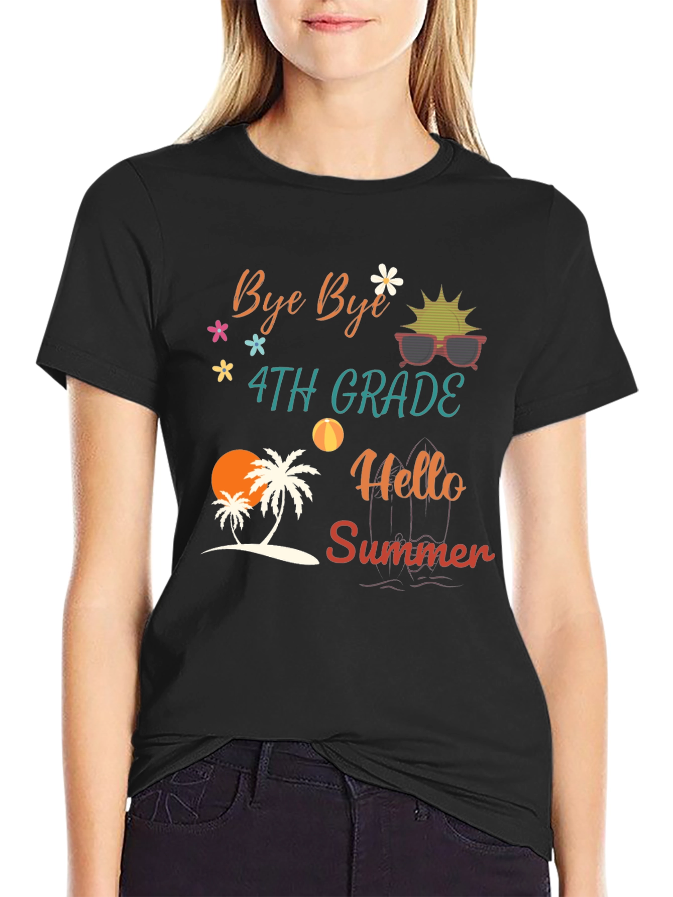 Bye Bye 4th Grade Hello Summer T-Shirt