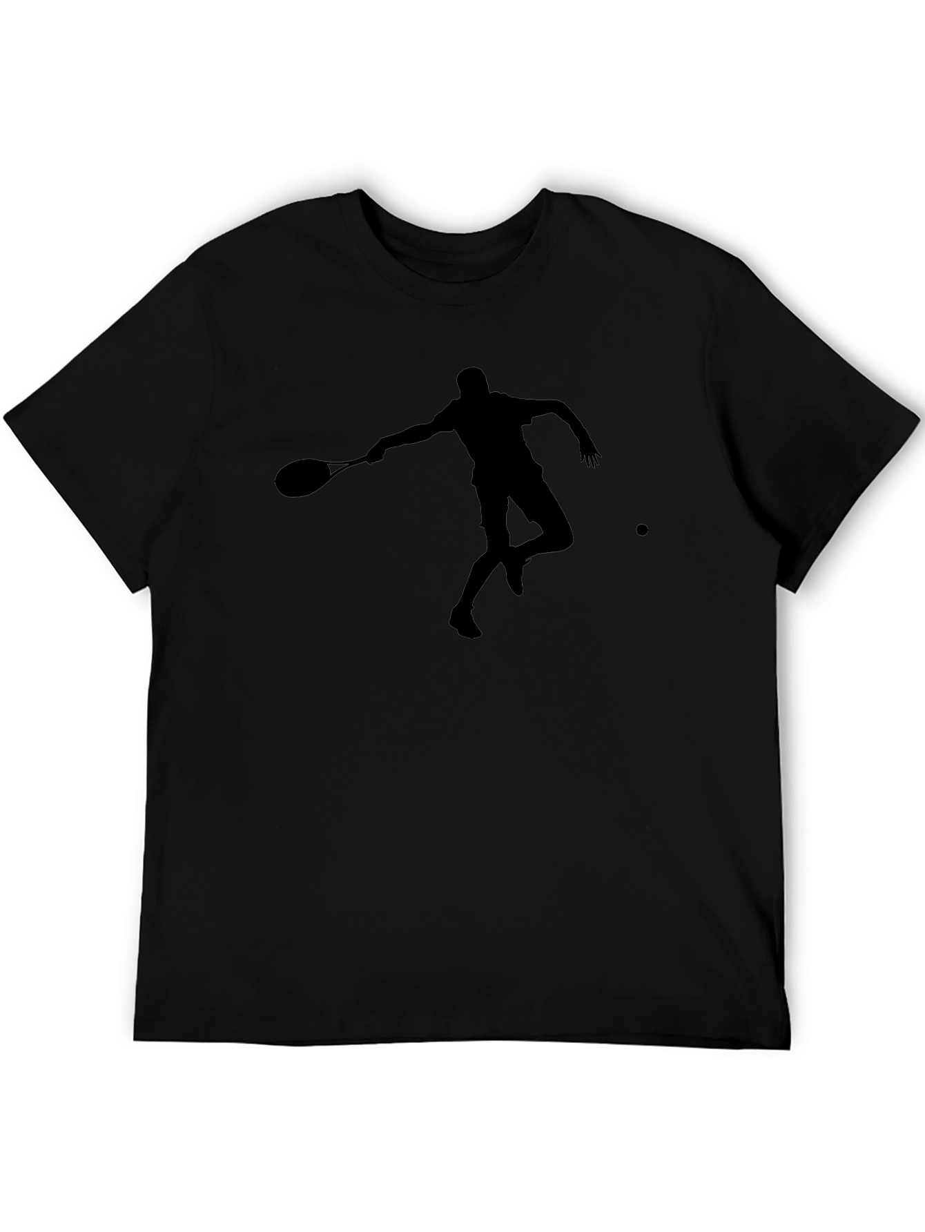 Black Tennis Silhouette T-Shirt