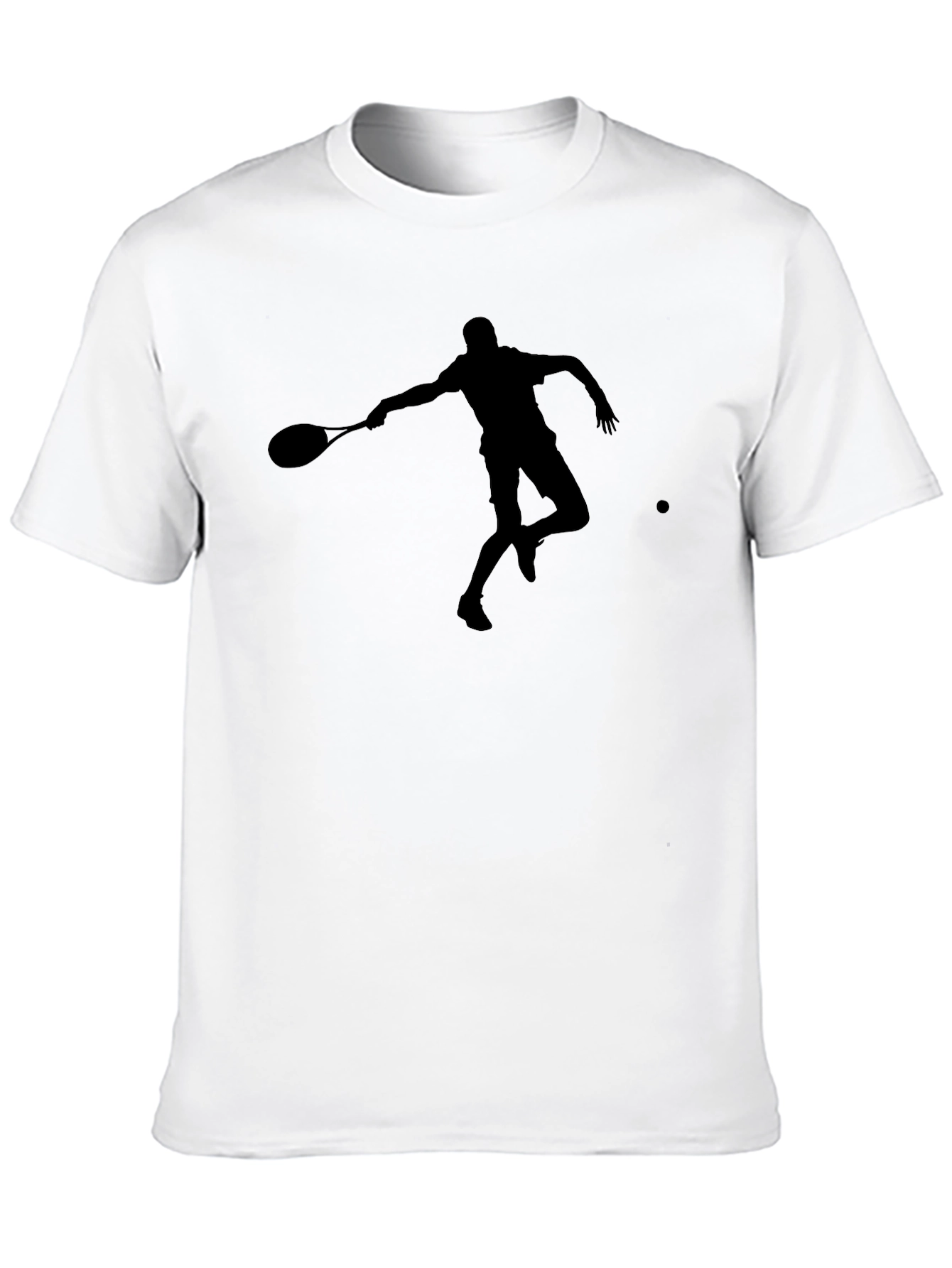 Black Tennis Silhouette T-Shirt
