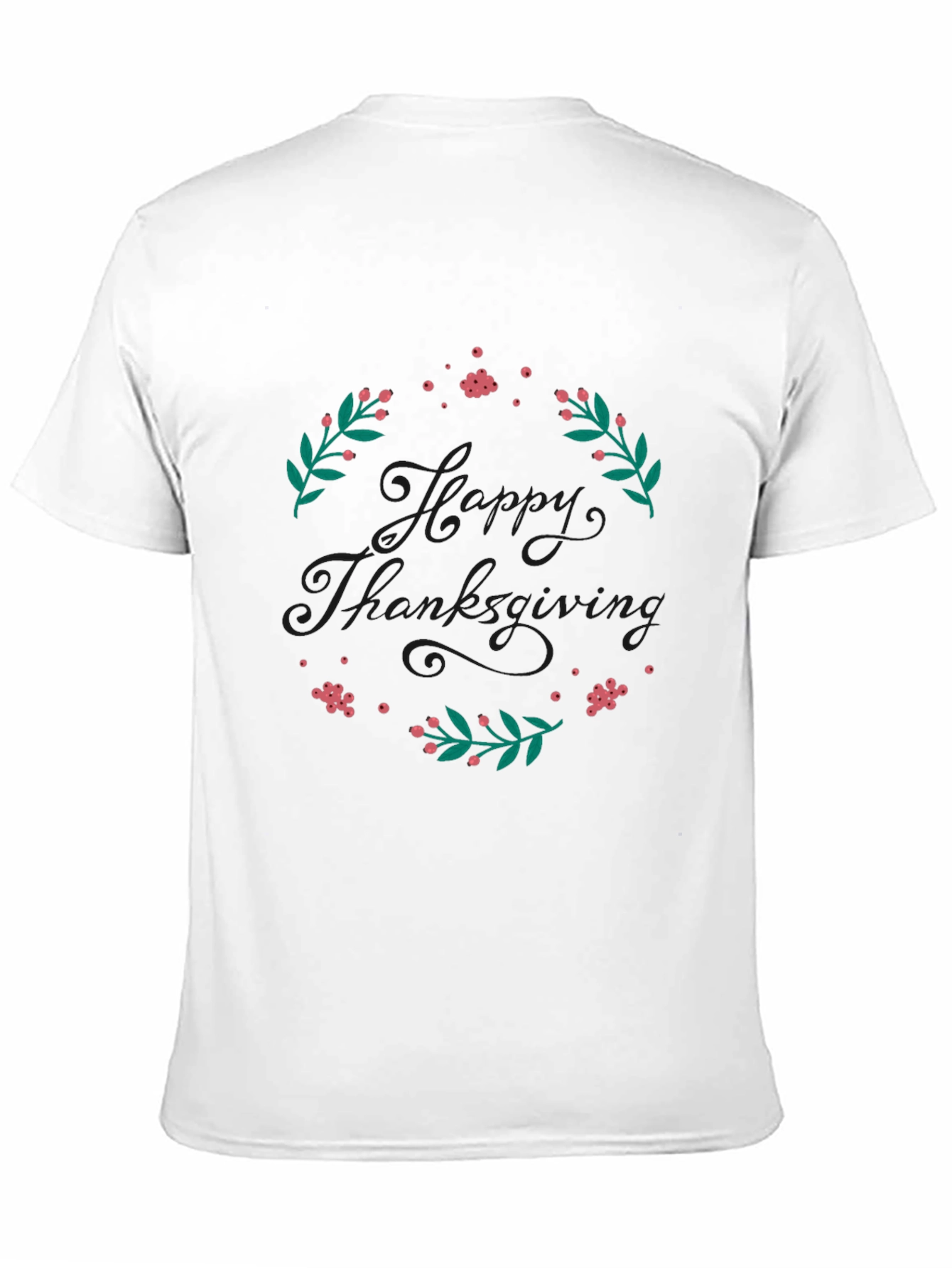 Happy Thanksgiving Wreath Graphic Tee
