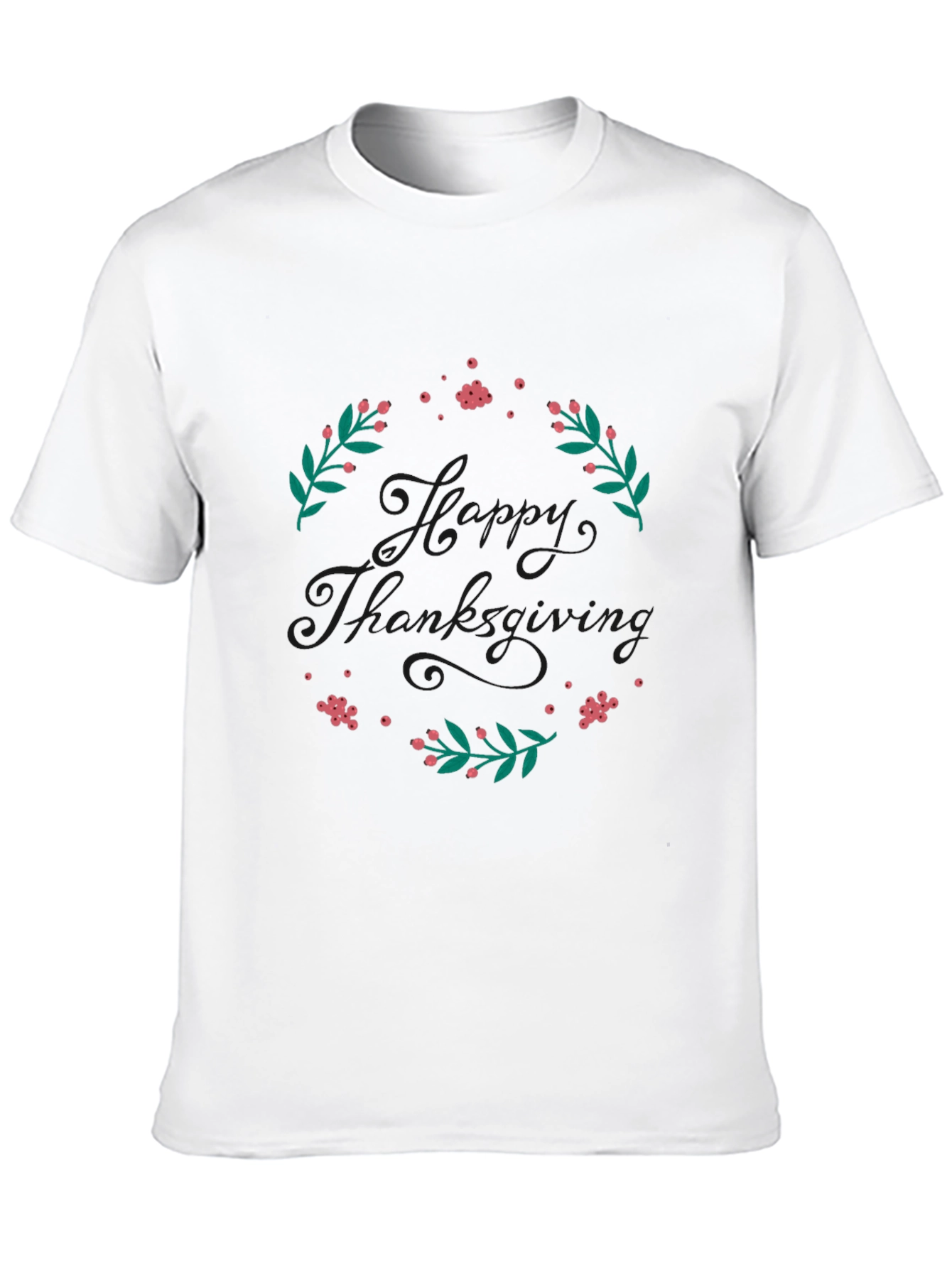 Happy Thanksgiving Wreath Graphic Tee