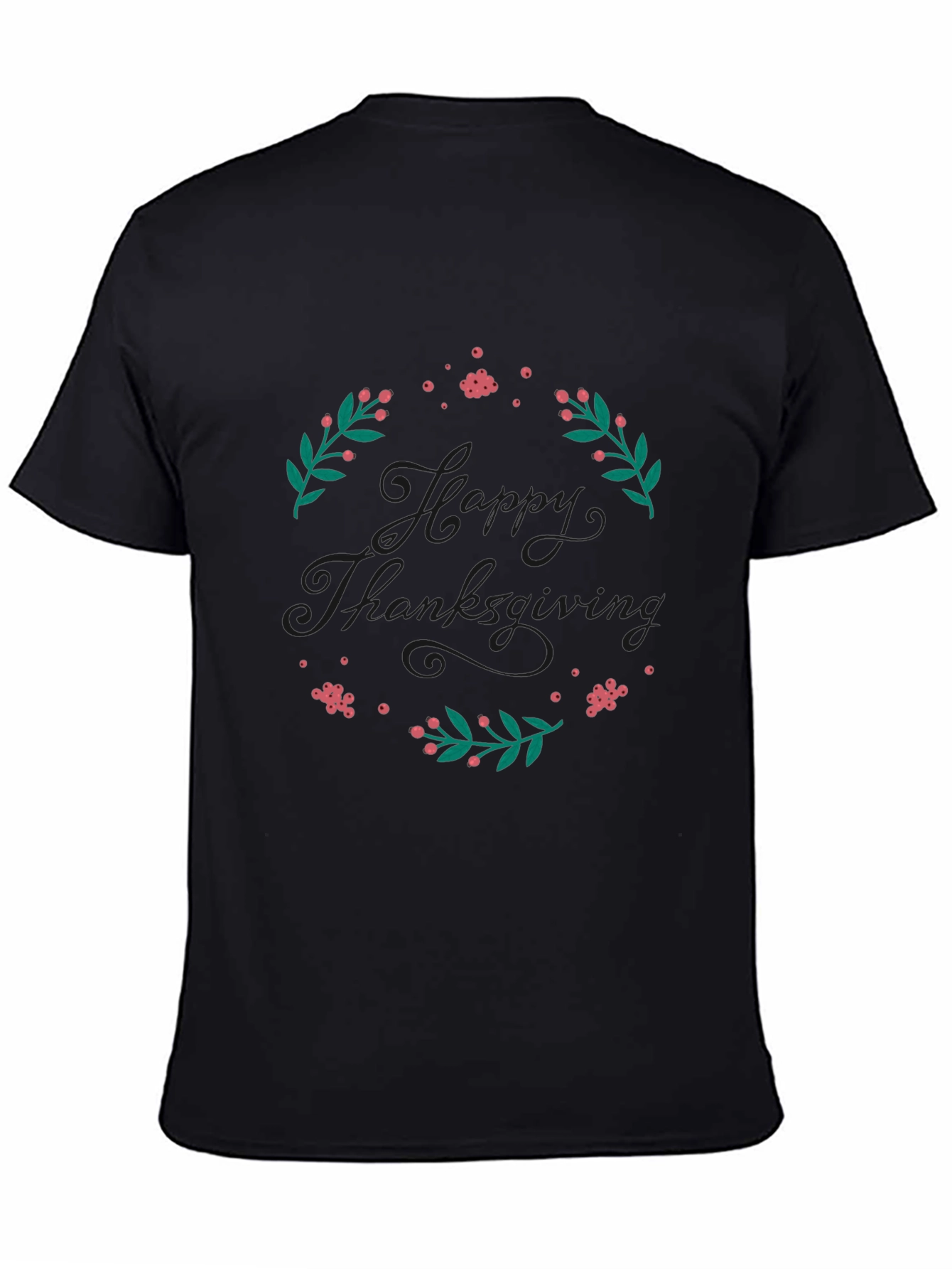 Happy Thanksgiving Wreath Graphic Tee
