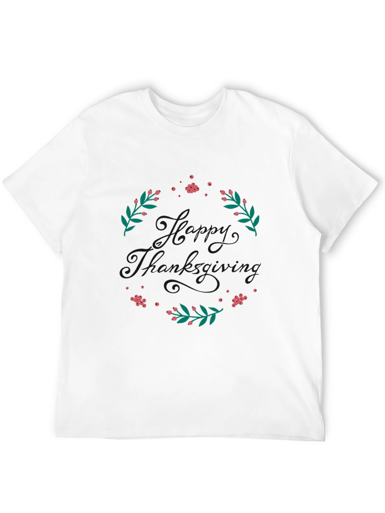 Happy Thanksgiving Wreath Graphic Tee