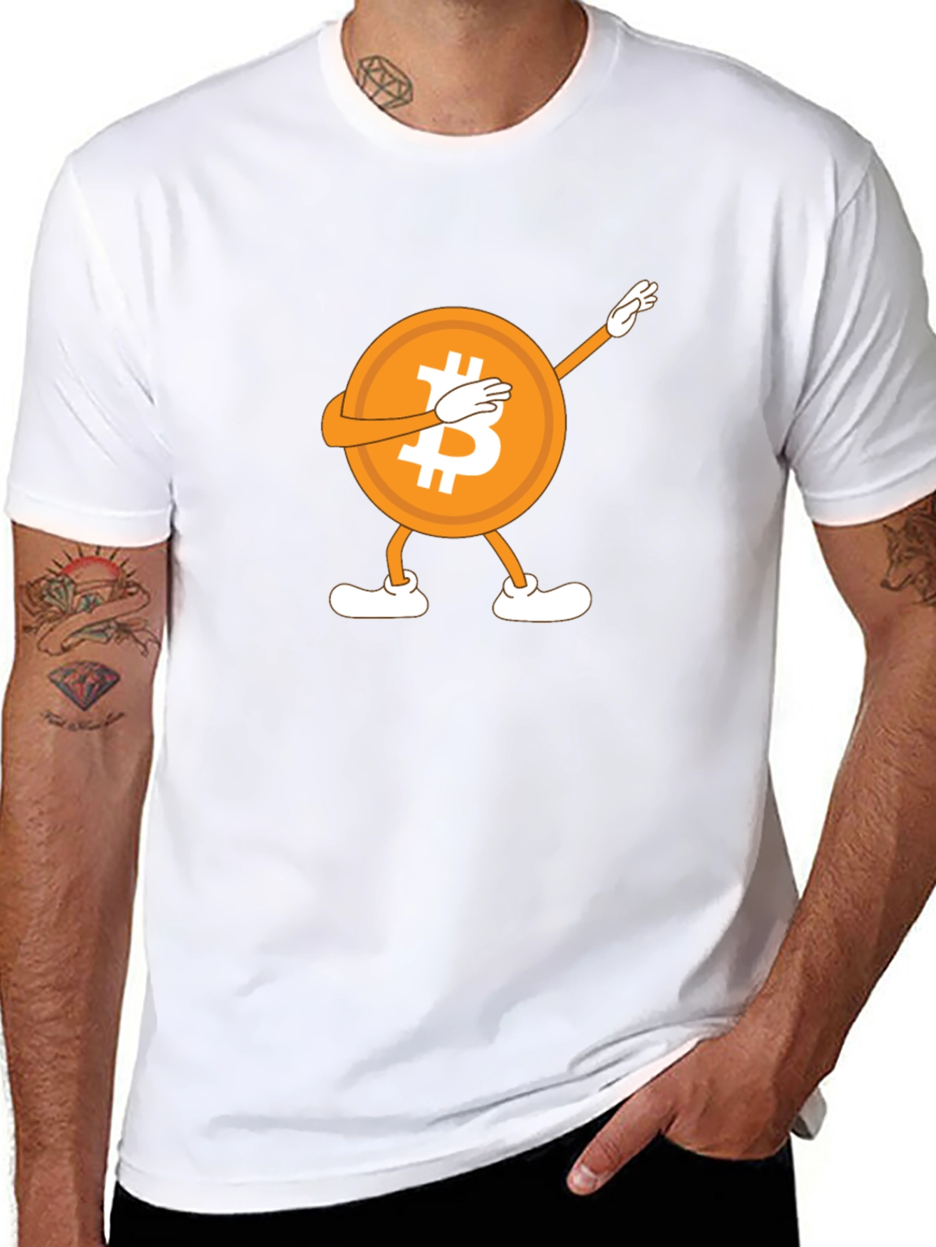 Bitcoin Dab T-Shirt - Crypto Tee