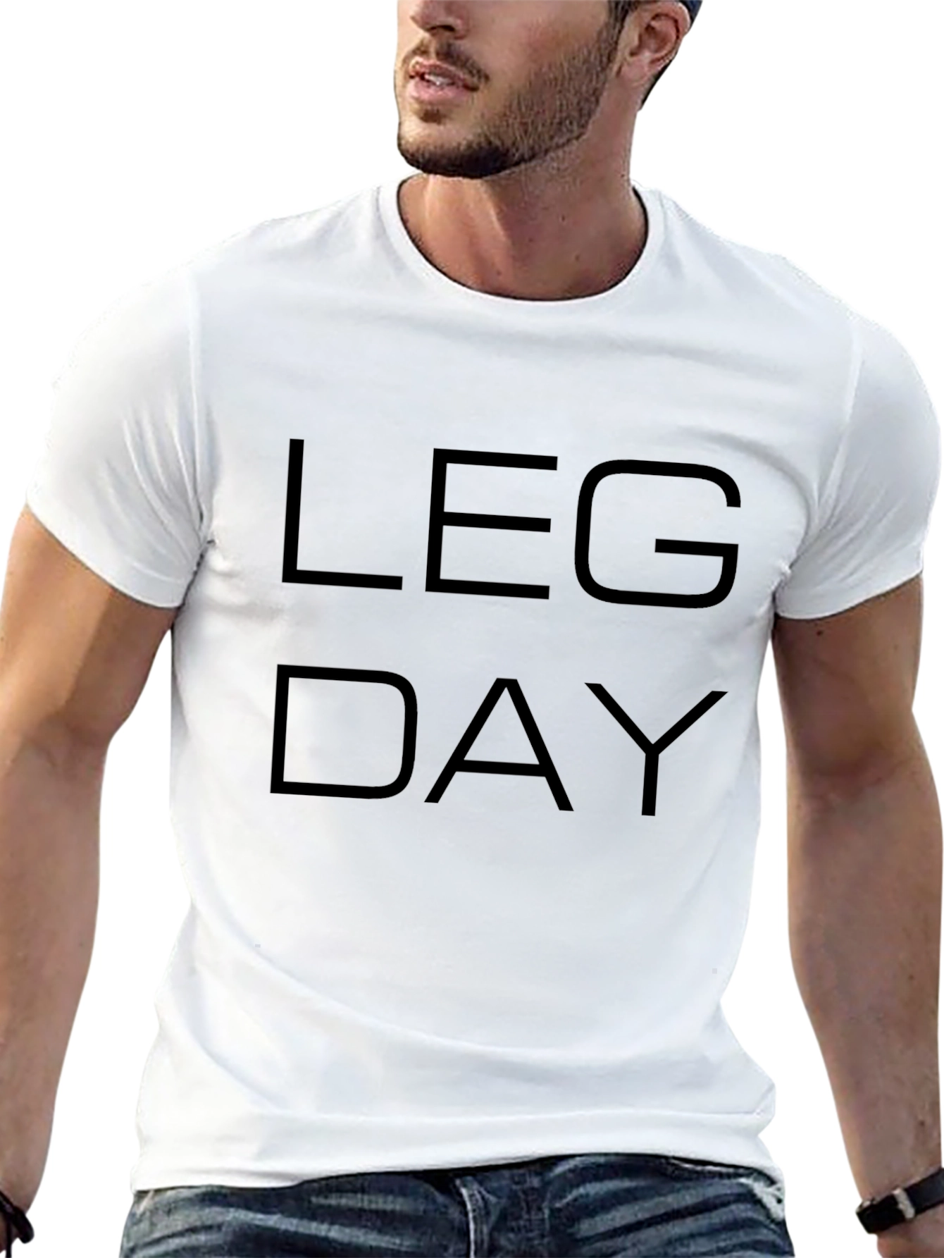 Leg Day Black T-Shirt - Gym Motivation Apparel