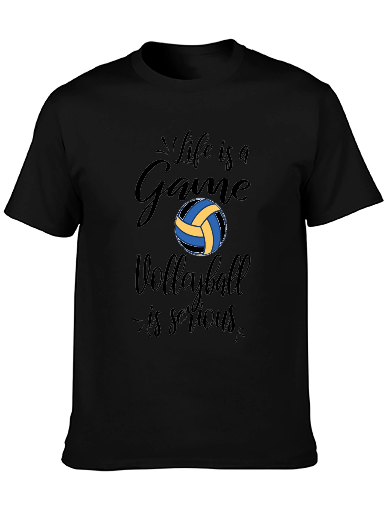 Life is a Game Volleyball Graphic T-Shirt