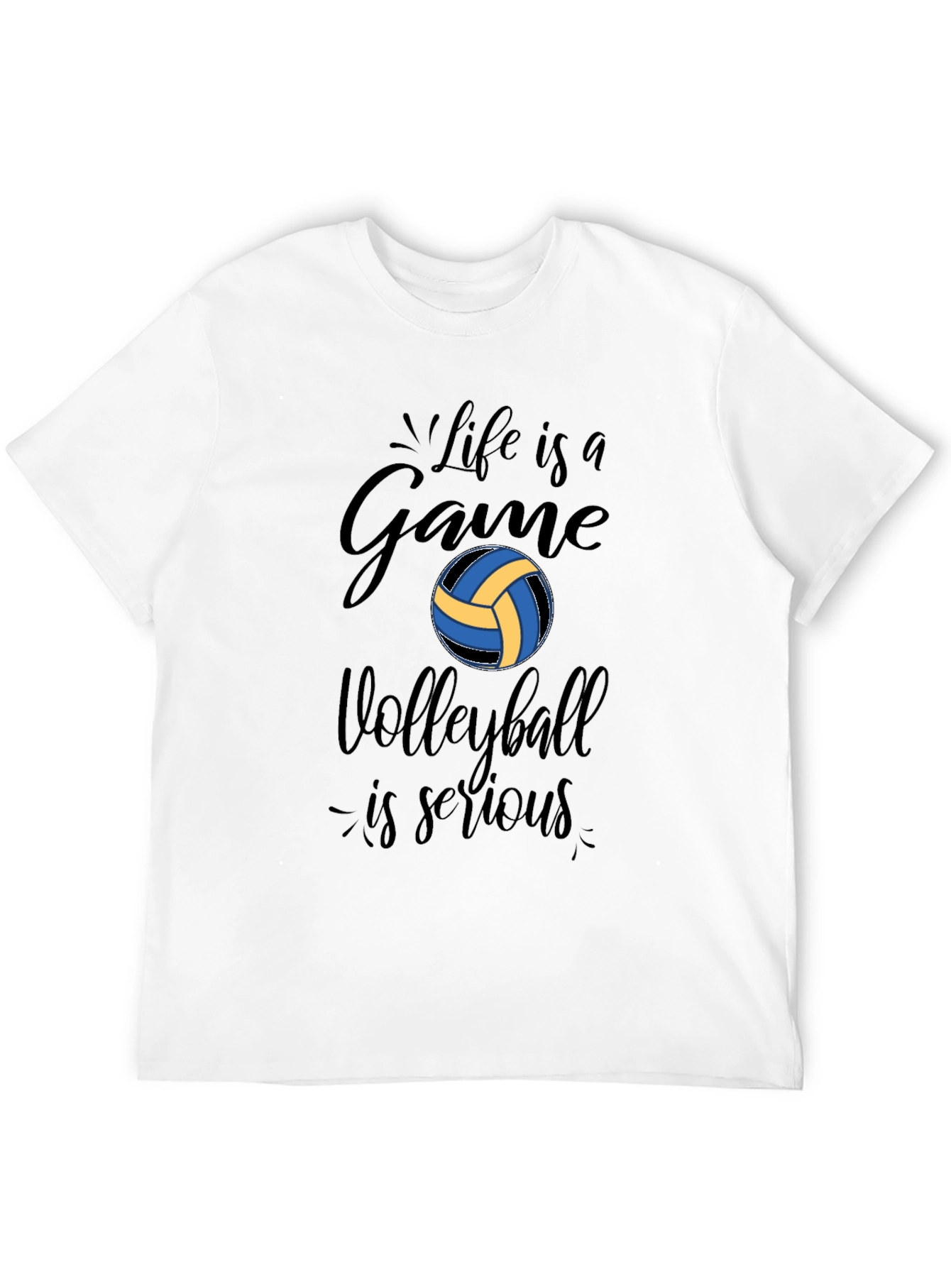 Life is a Game Volleyball Graphic T-Shirt