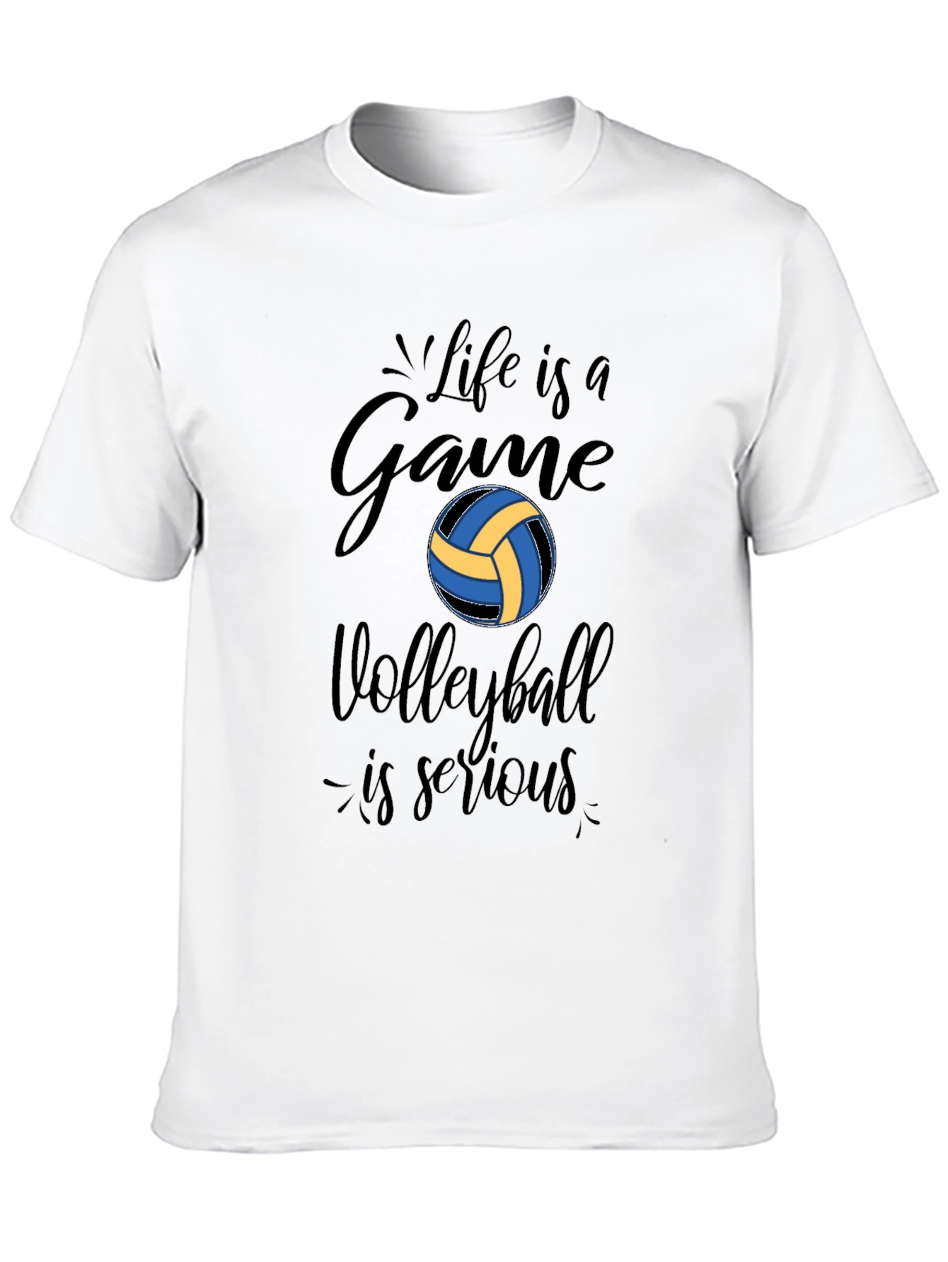 Life is a Game Volleyball Graphic T-Shirt