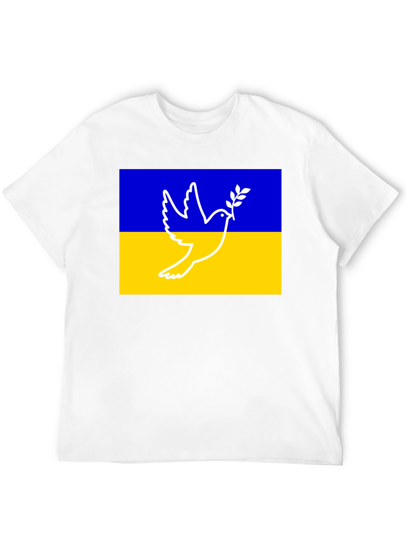 Ukraine Peace Dove Graphic Tee - Black