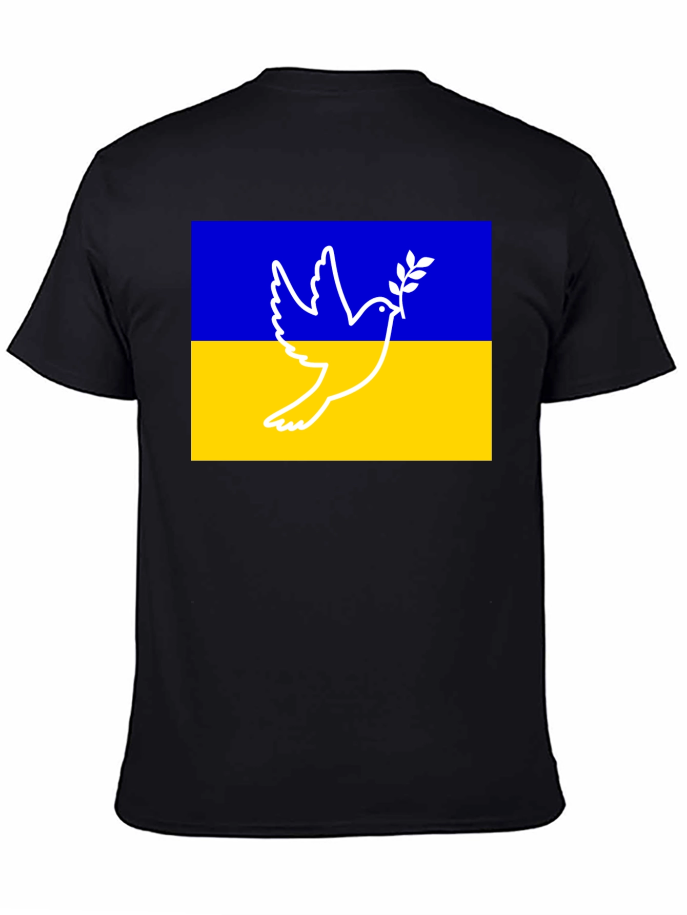 Ukraine Peace Dove Graphic Tee - Black