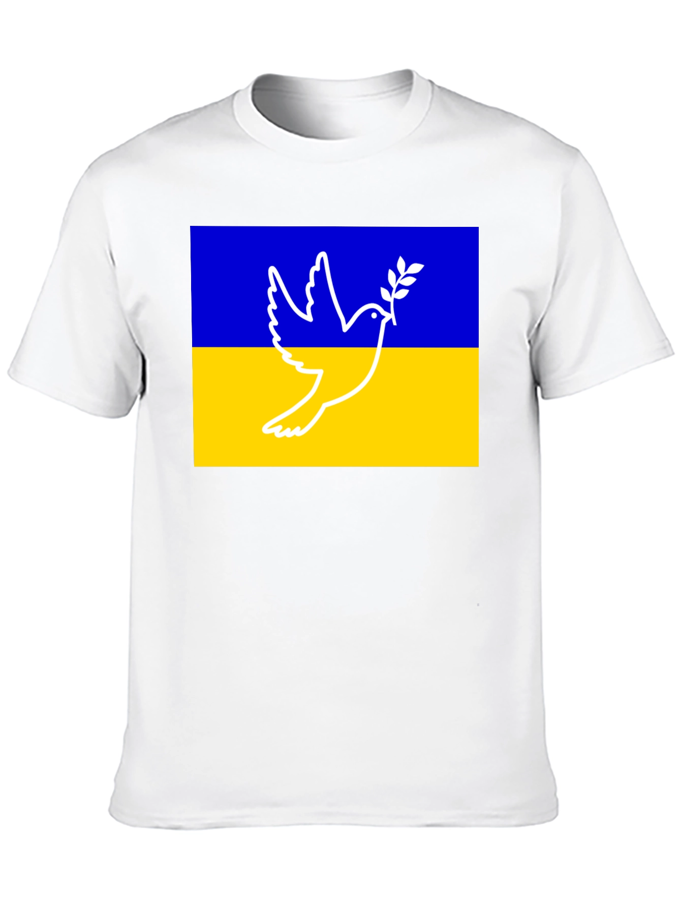 Ukraine Peace Dove Graphic Tee - Black