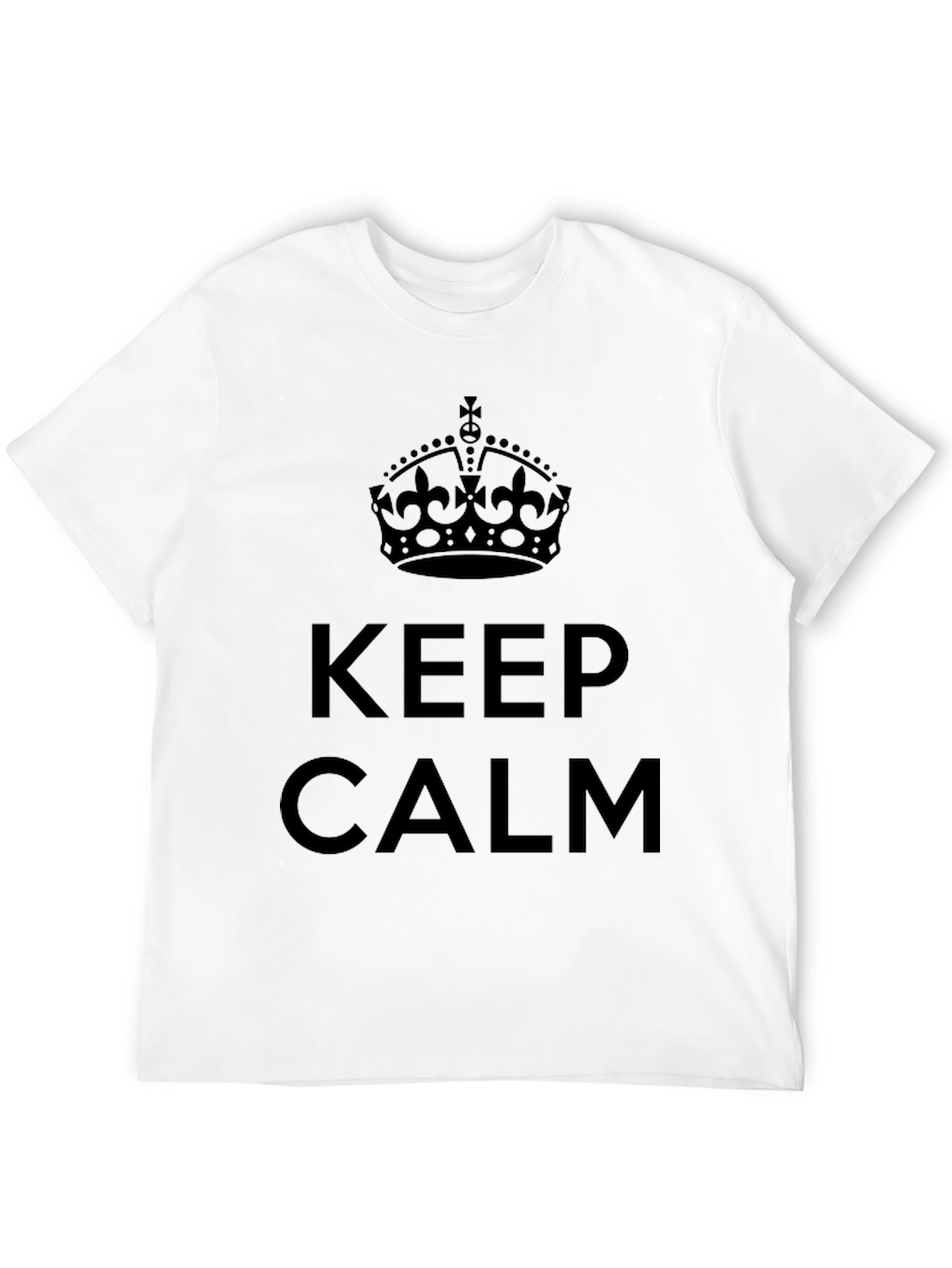 Keep Calm Black T-Shirt - Mens Fashion