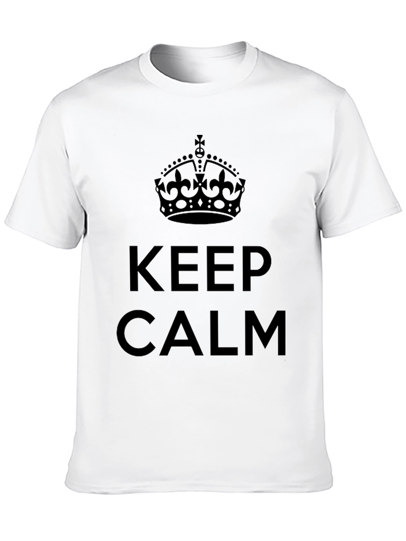 Keep Calm Black T-Shirt - Mens Fashion